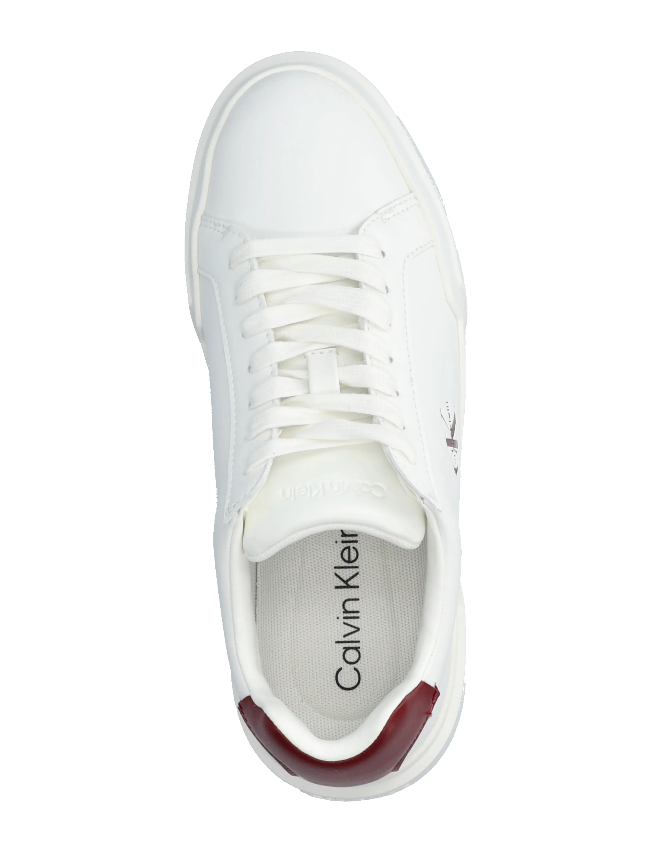 Calvin Klein - CHUNKY CUPSOLE LACEUP LTH - confirmation - bright white rhubarb - 3