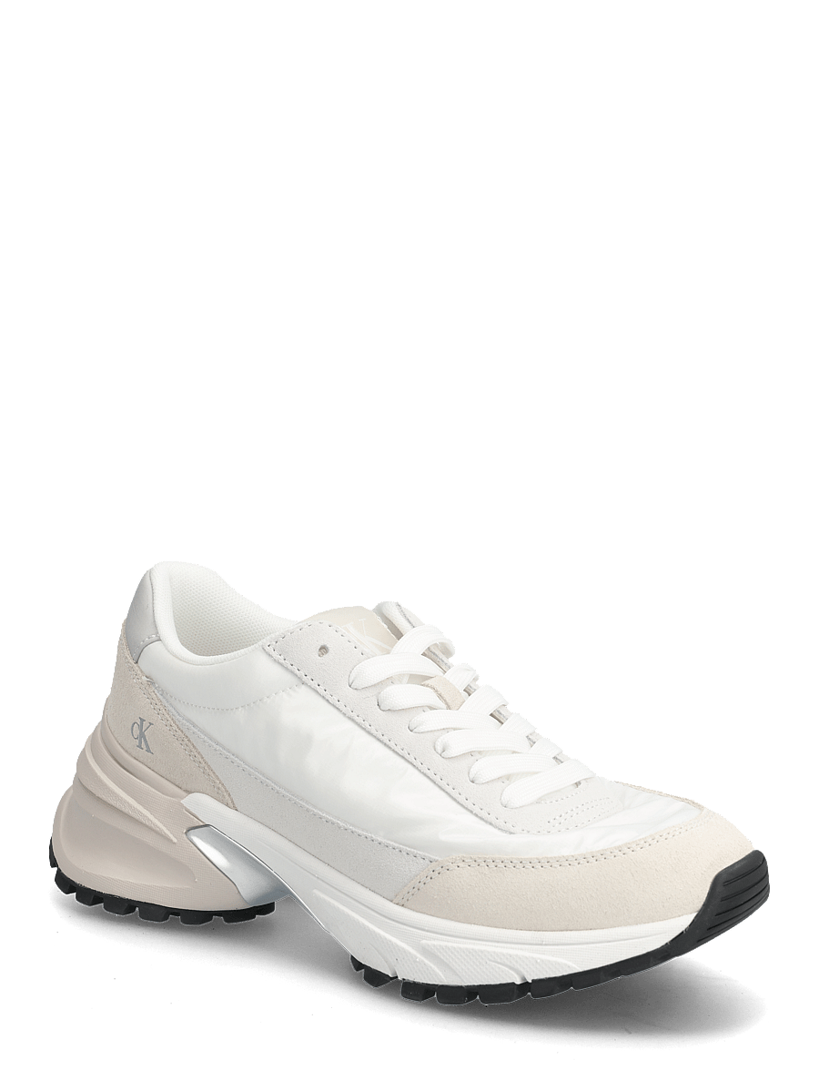 Calvin Klein - HIKE RUNNER MG NYLON PERL - bright white/silver creamy - 0