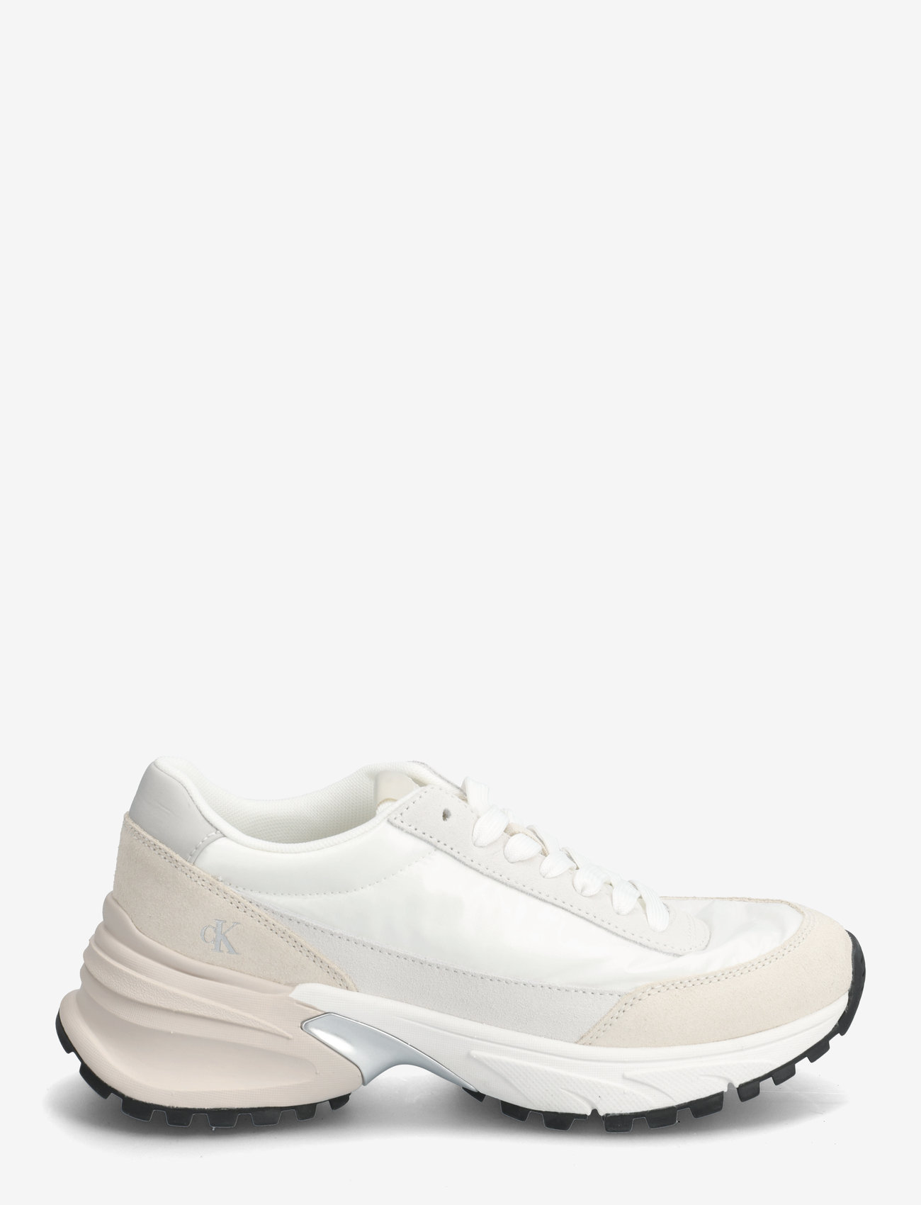 Calvin Klein - HIKE RUNNER MG NYLON PERL - chunky sneakers - bright white/silver creamy - 1