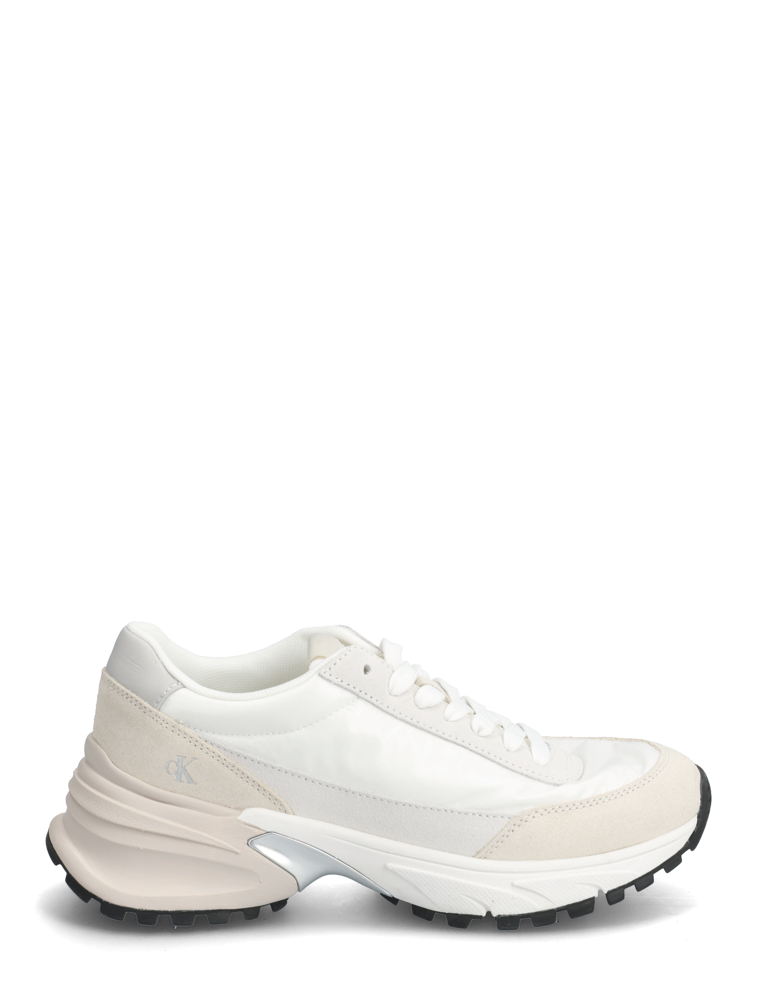 Calvin Klein - HIKE RUNNER MG NYLON PERL - bright white/silver creamy - 1
