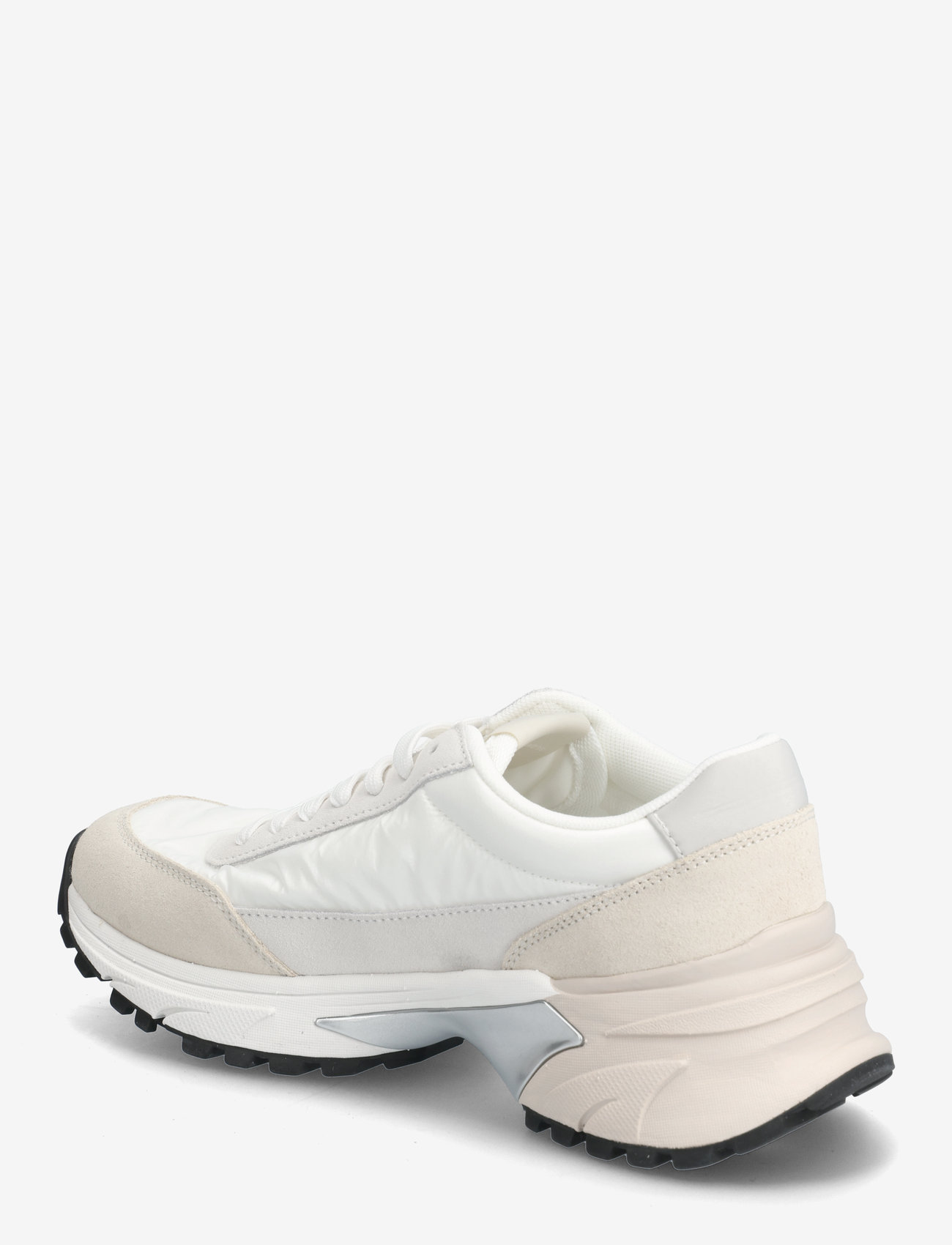 Calvin Klein - HIKE RUNNER MG NYLON PERL - chunky sneakers - bright white/silver creamy - 2