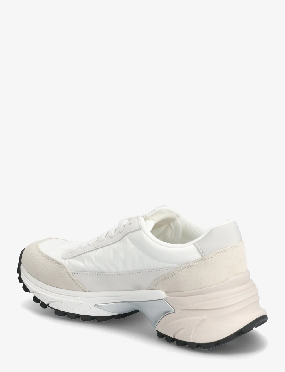 Calvin Klein - HIKE RUNNER MG NYLON PERL - chunky sneakers - bright white/silver creamy - 2
