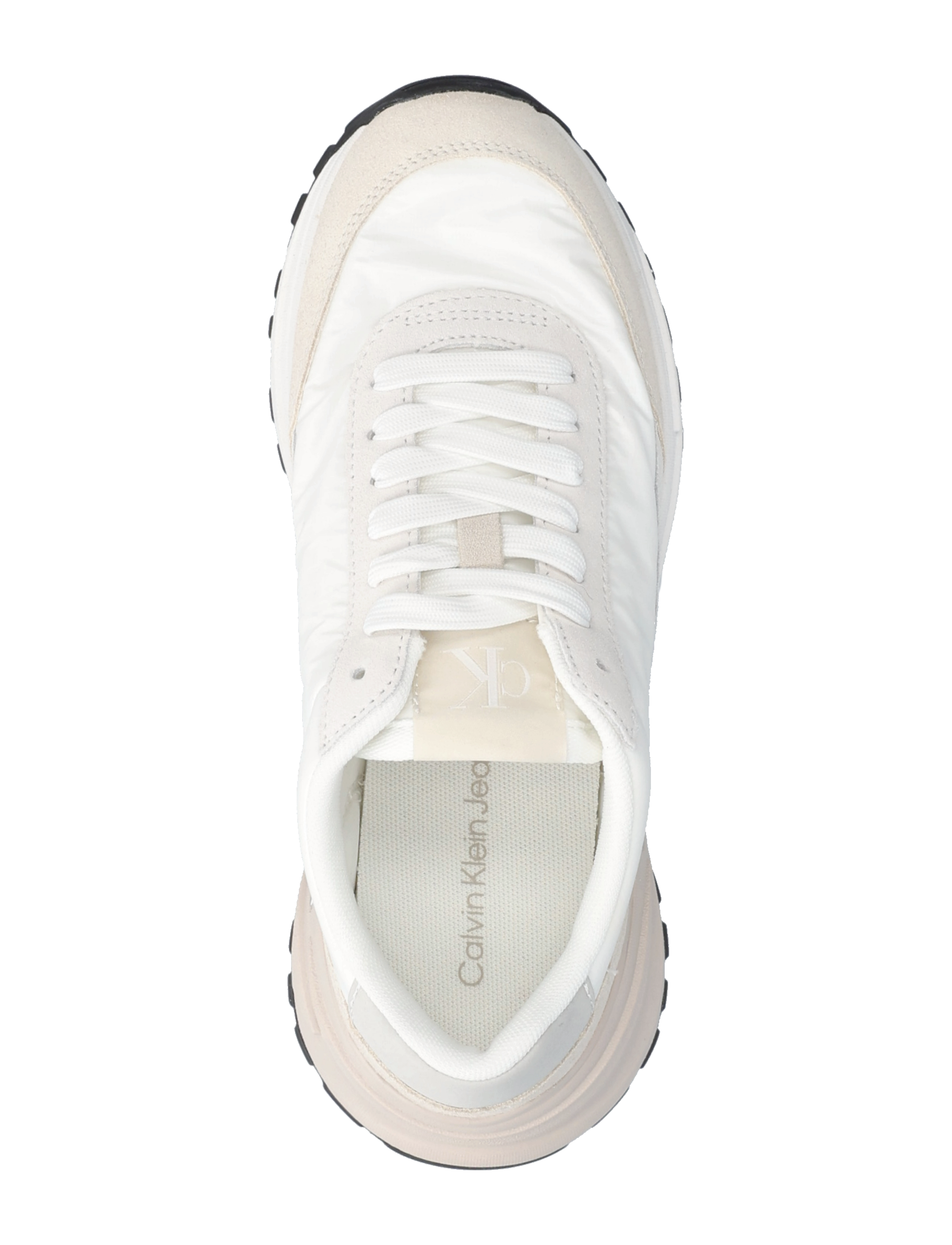Calvin Klein - HIKE RUNNER MG NYLON PERL - bright white/silver creamy - 3