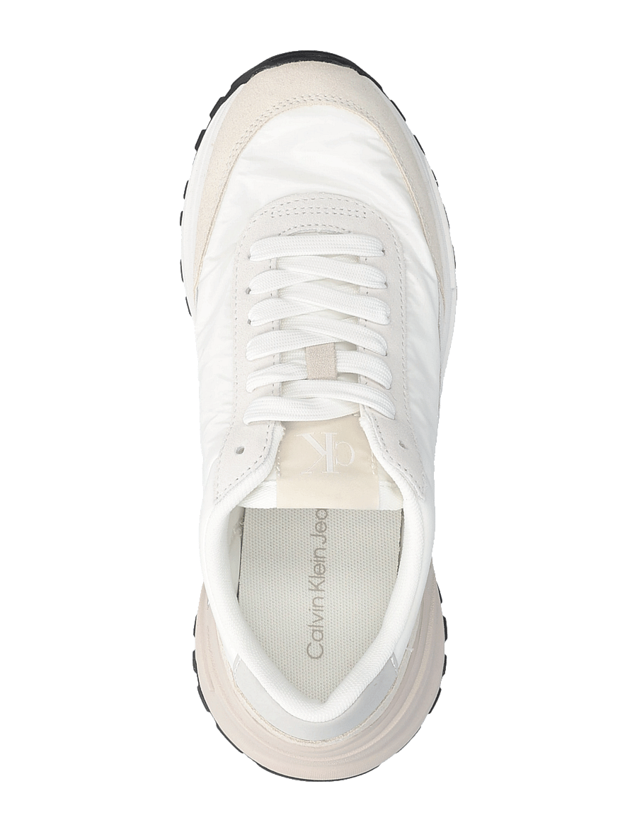 Calvin Klein - HIKE RUNNER MG NYLON PERL - bright white/silver creamy - 3