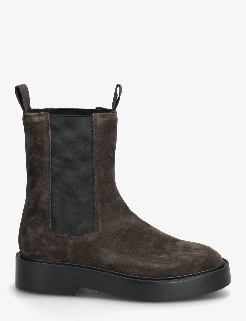 Calvin Klein - CONVAVE WELT CHESEA SUEDE - tasapohjaiset nilkkurit - mole - 1