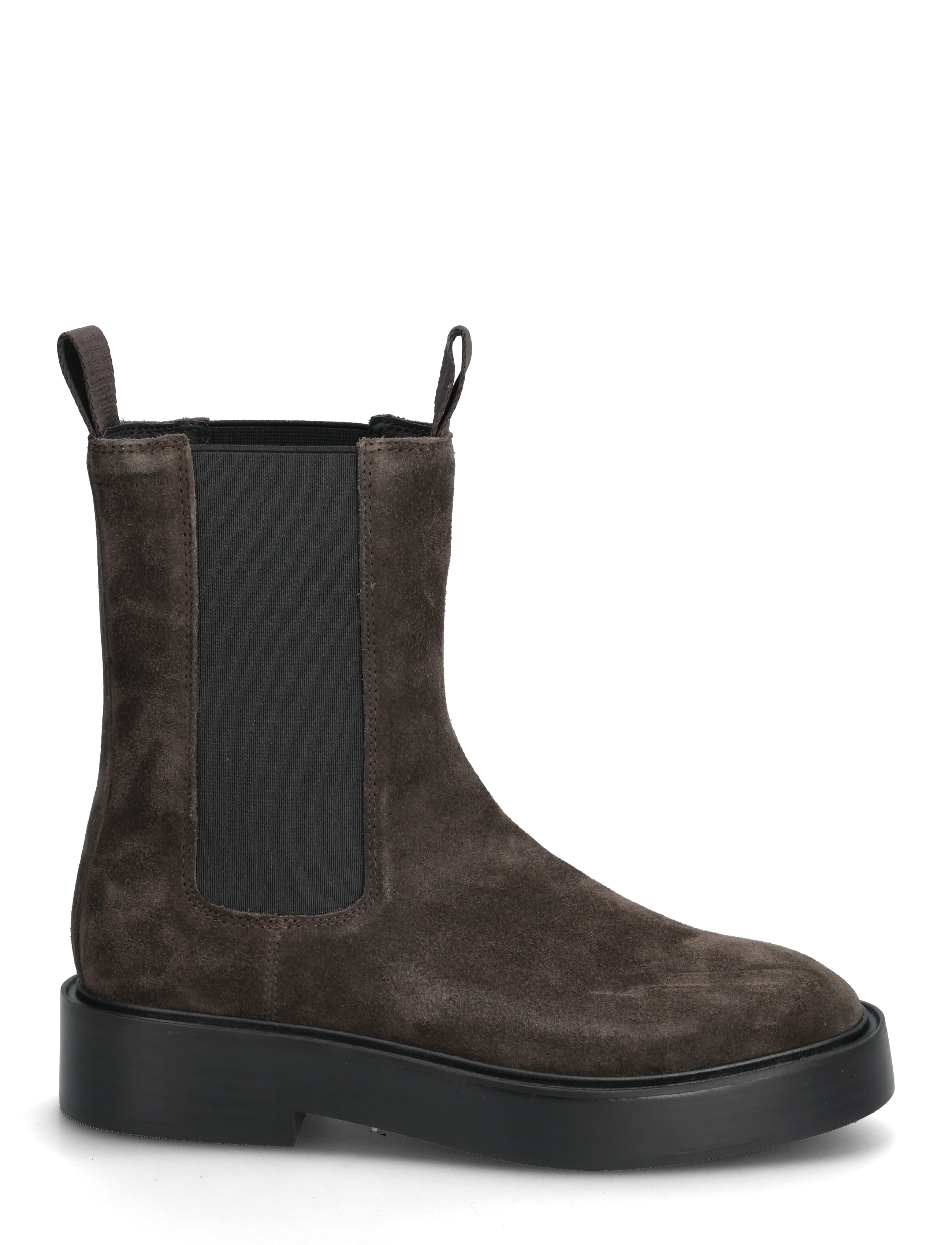 Calvin Klein - CONVAVE WELT CHESEA SUEDE - płaskie botki - mole - 1
