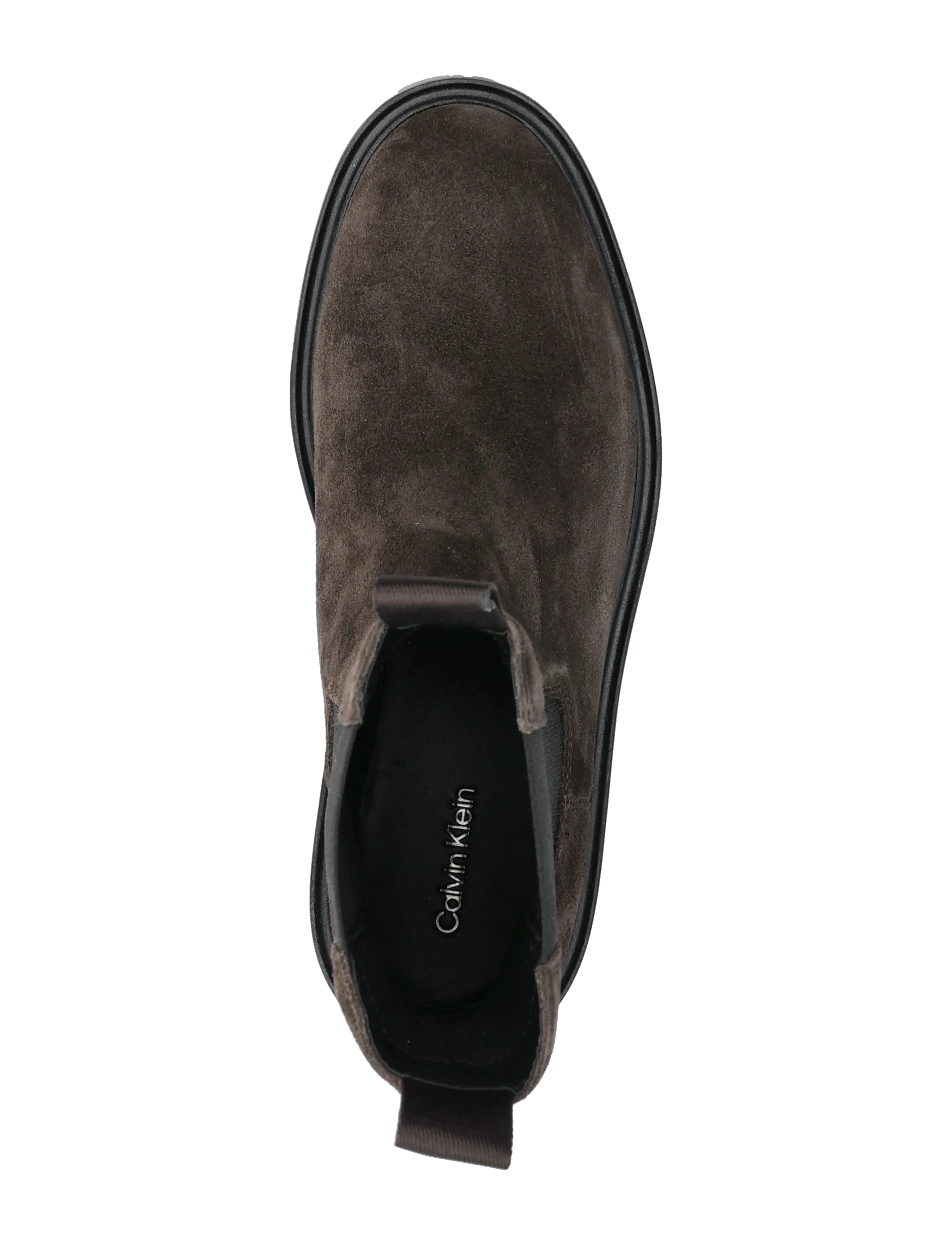 Calvin Klein - CONVAVE WELT CHESEA SUEDE - płaskie botki - mole - 3