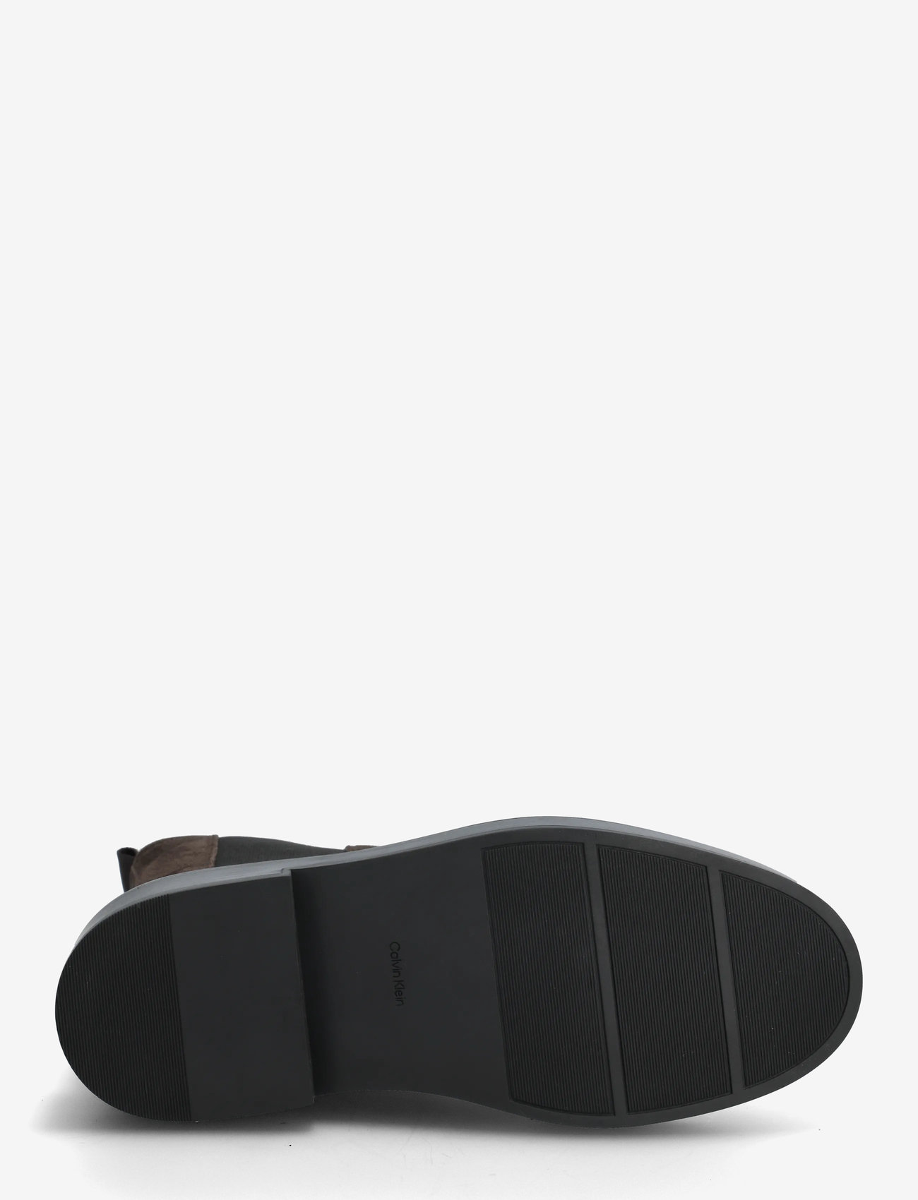 Calvin Klein - CONVAVE WELT CHESEA SUEDE - tasapohjaiset nilkkurit - mole - 4