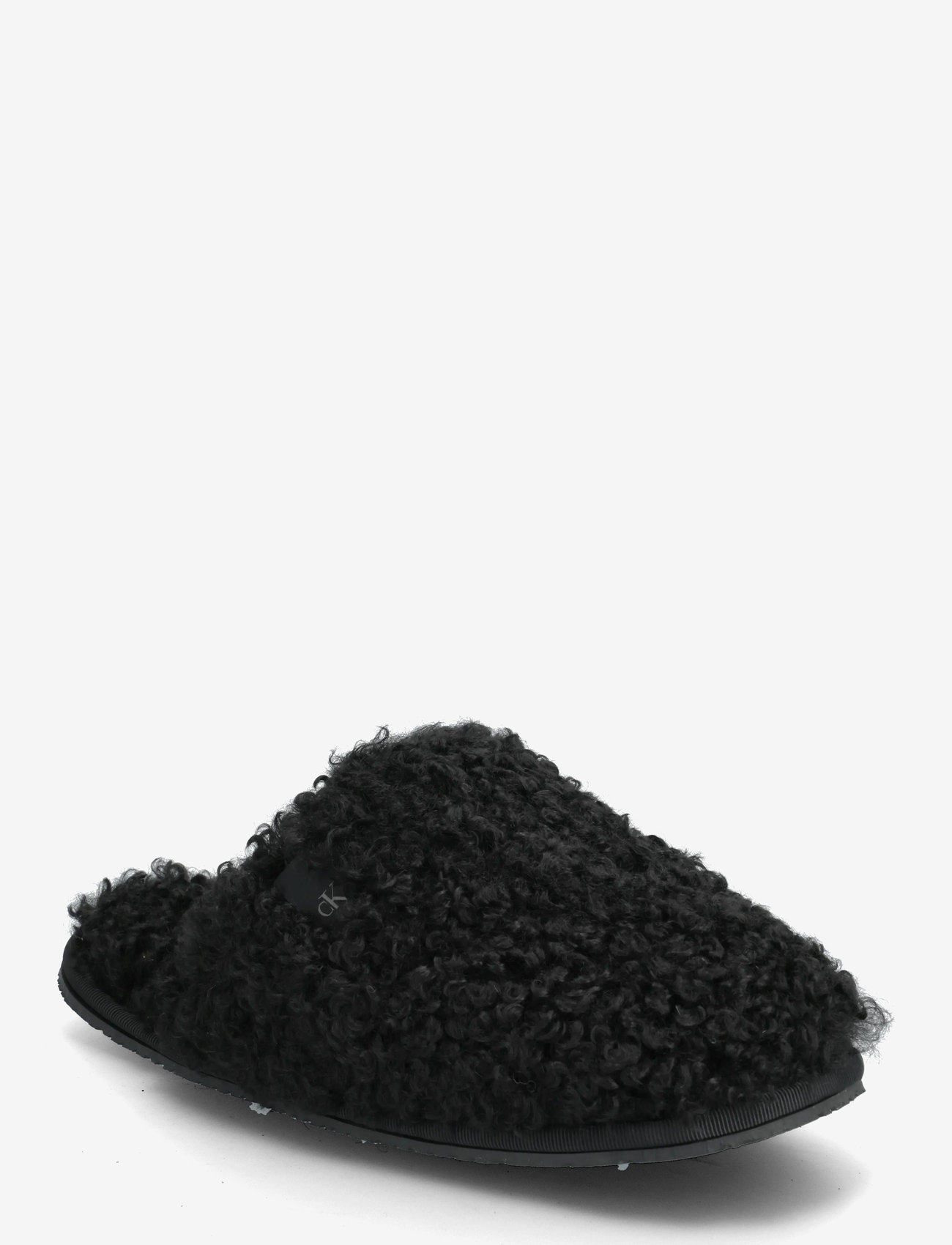 Calvin Klein - CLOSE SLIPPER FUR - vardagsstil - black - 0