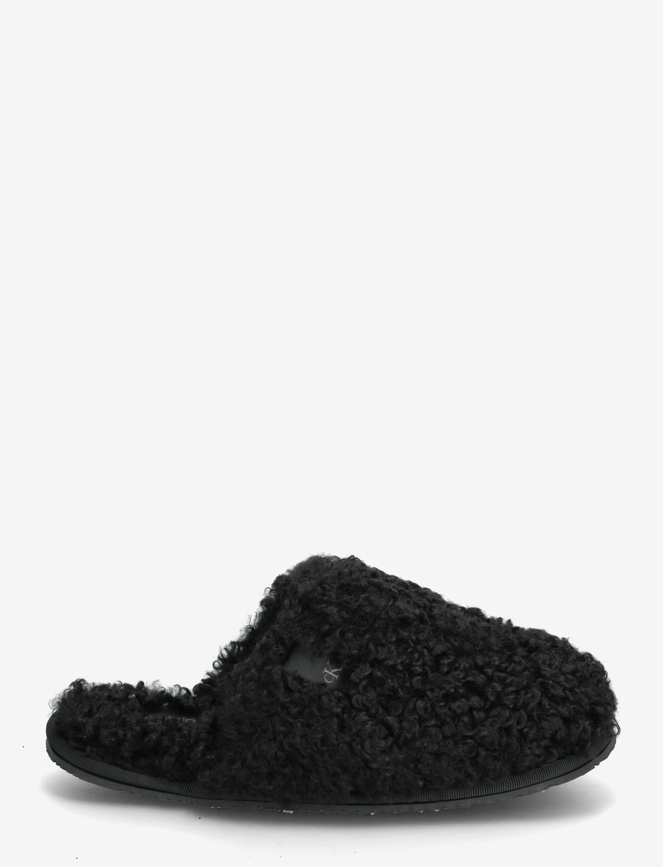 Calvin Klein - CLOSE SLIPPER FUR - vardagsstil - black - 1