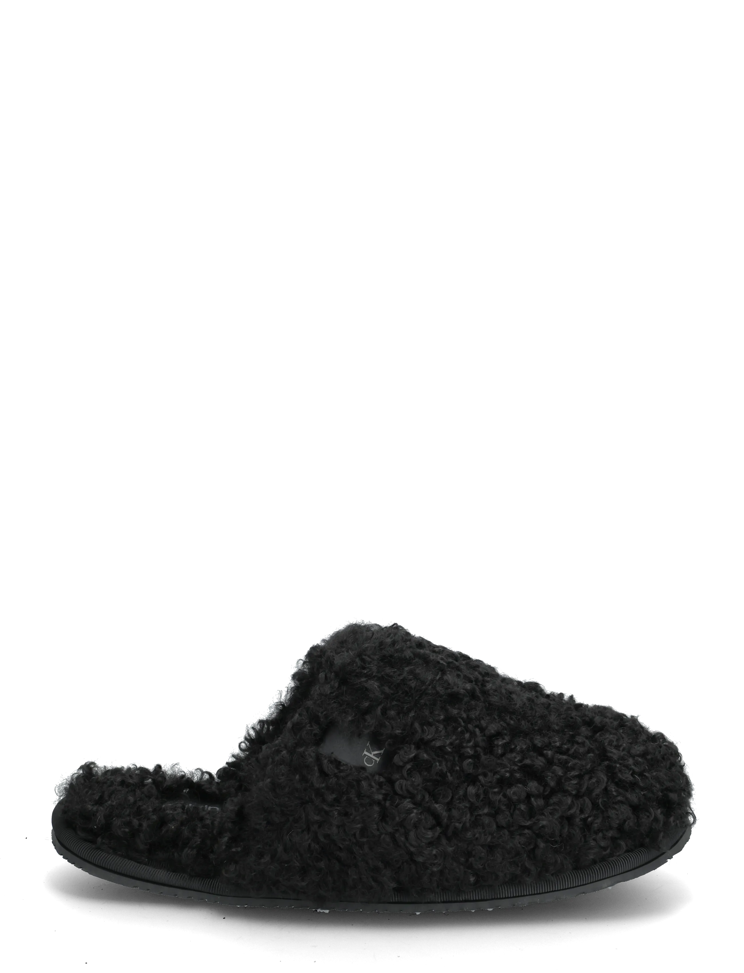Calvin Klein - CLOSE SLIPPER FUR - hverdags stil - black - 1