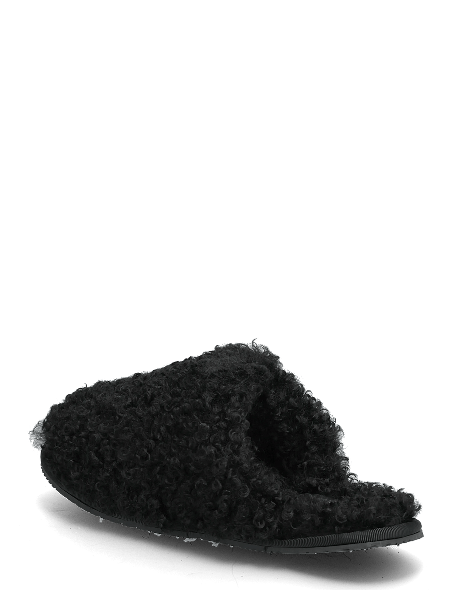 Calvin Klein - CLOSE SLIPPER FUR - alltags-style - black - 2