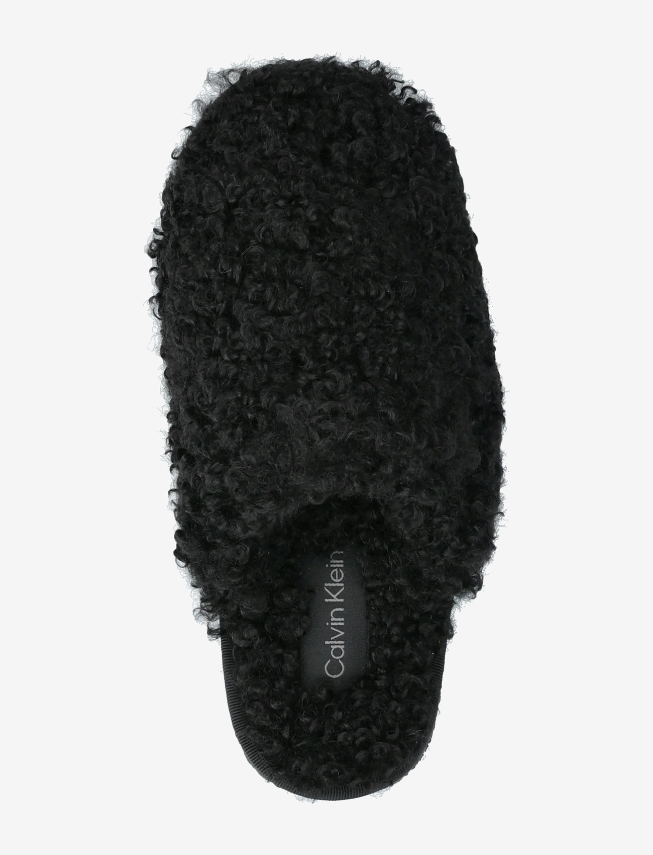 Calvin Klein - CLOSE SLIPPER FUR - vardagsstil - black - 3