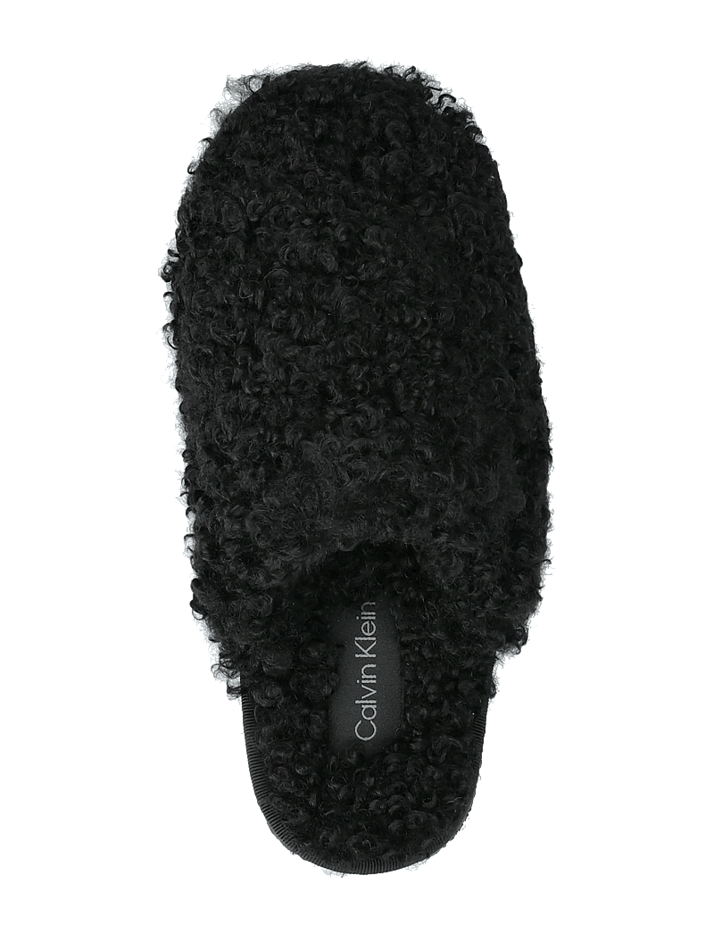 Calvin Klein - CLOSE SLIPPER FUR - vardagsstil - black - 3