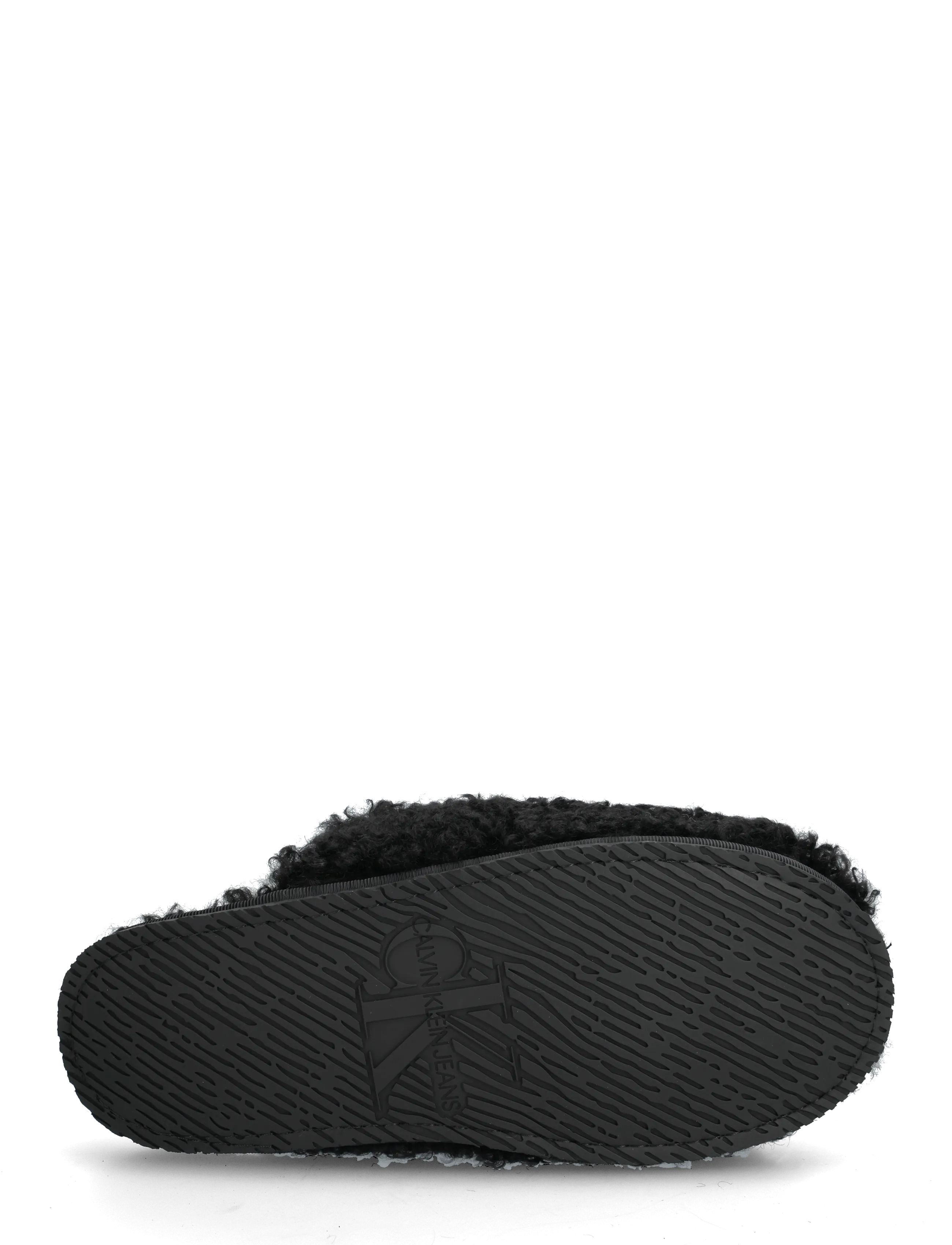 Calvin Klein - CLOSE SLIPPER FUR - hverdags stil - black - 4