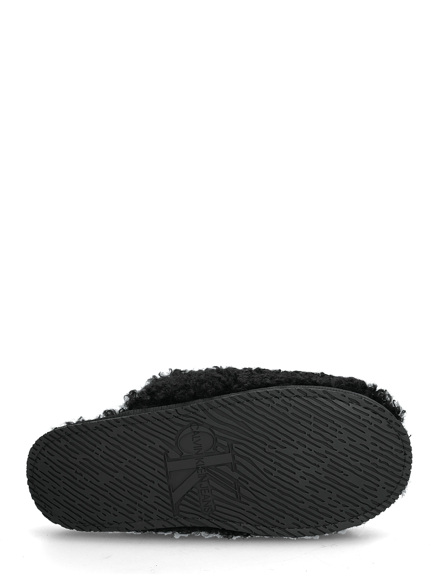 Calvin Klein - CLOSE SLIPPER FUR - alltags-style - black - 4