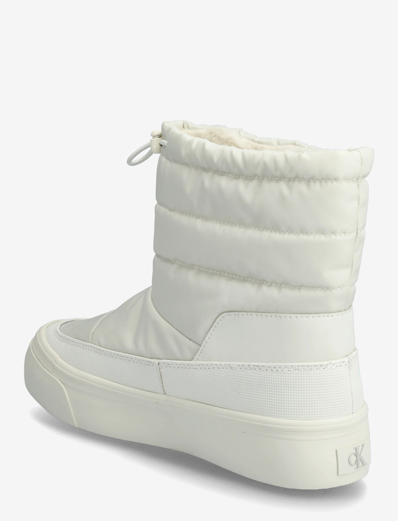 Calvin Klein - VULC FLATF SNOWBOOT NYLON MIX MG - varmforede sko - lily white - 2