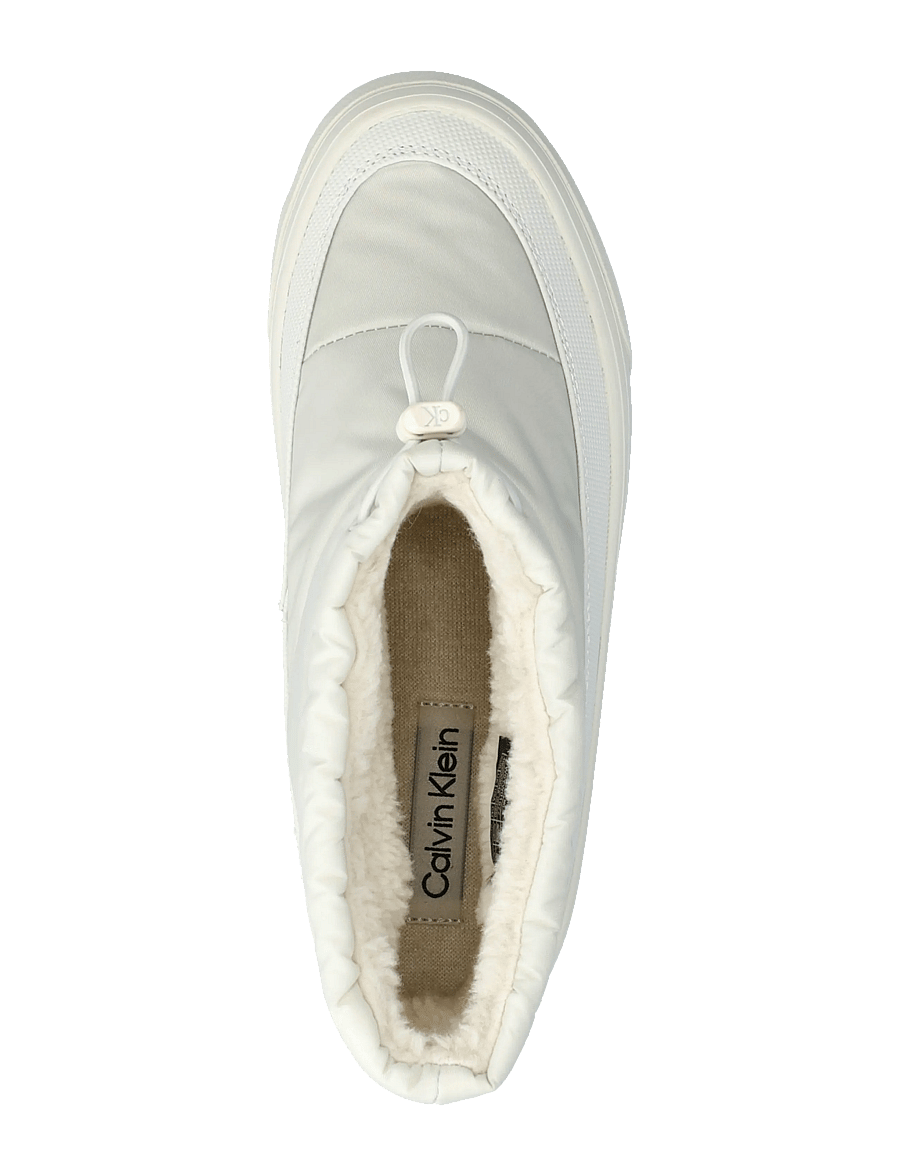 Calvin Klein - VULC FLATF SNOWBOOT NYLON MIX MG - winterschuhe - lily white - 3