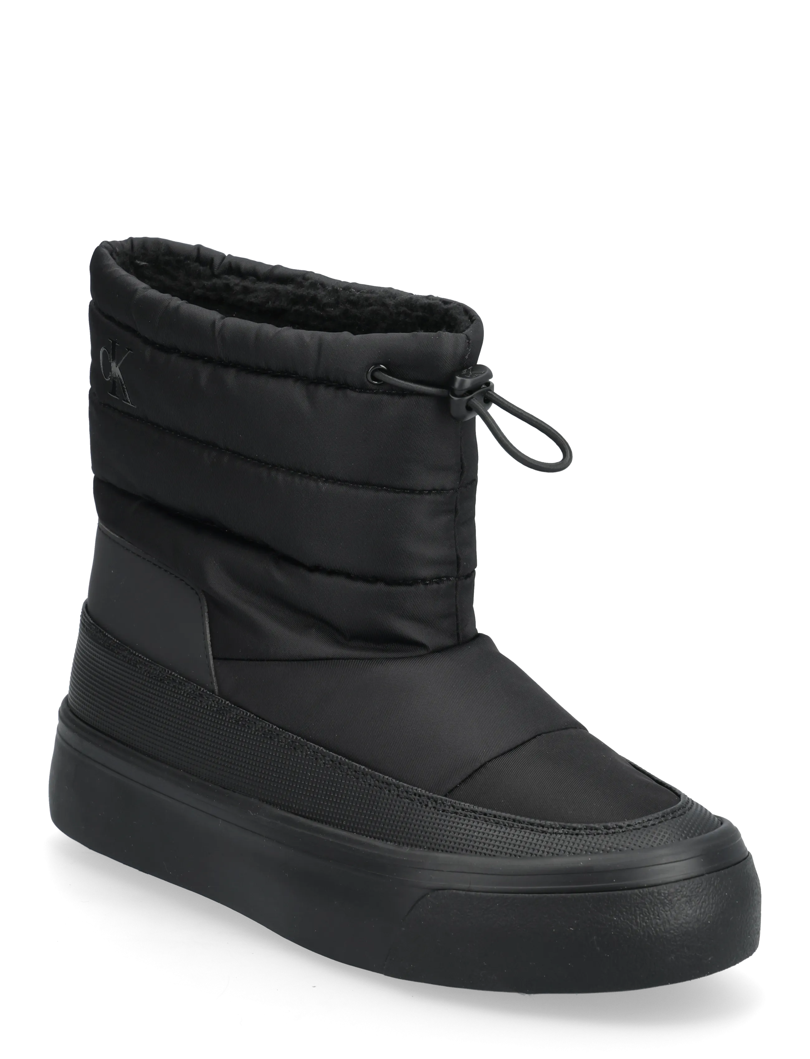 CALVIN KLEIN Vulc Flatf Schneestiefel Nylon Mix Mg Schwarz - 40 - Damen