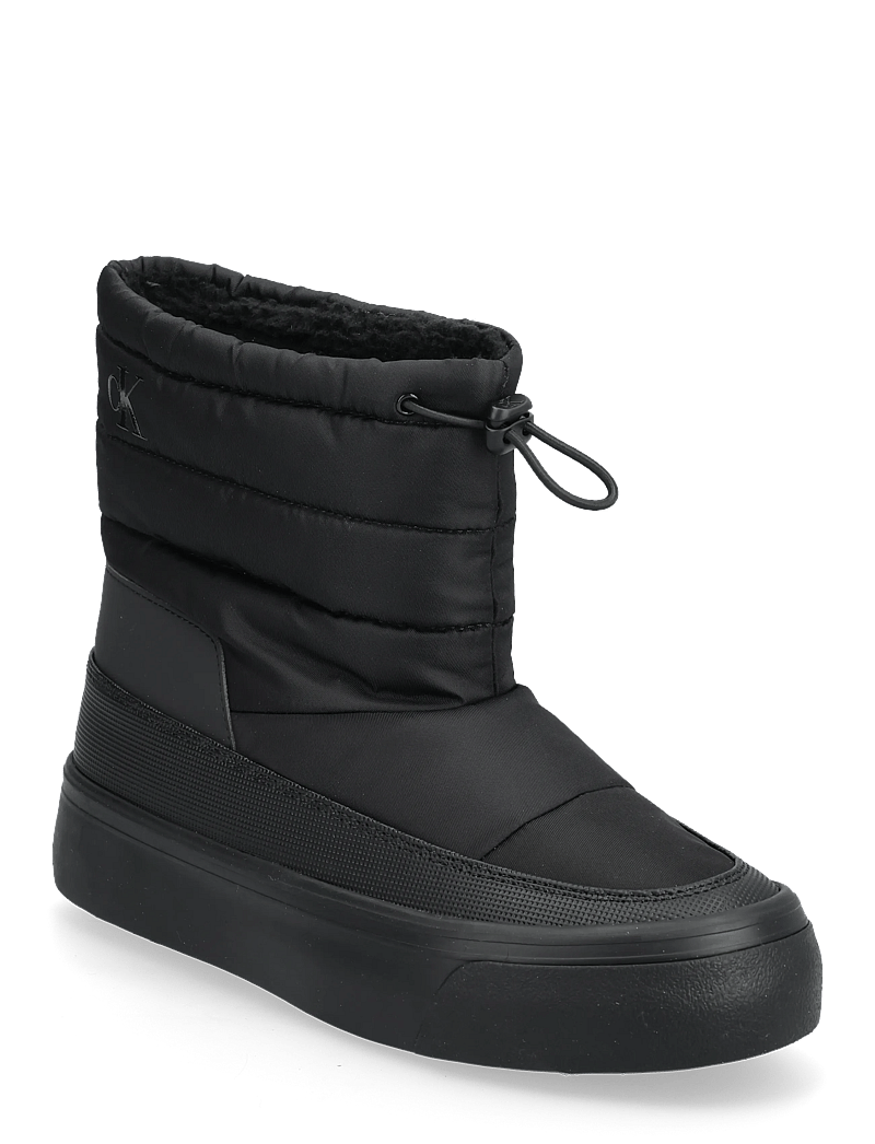 Calvin Klein - VULC FLATF SNOWBOOT NYLON MIX MG - varmfodrade skor - triple black - 0