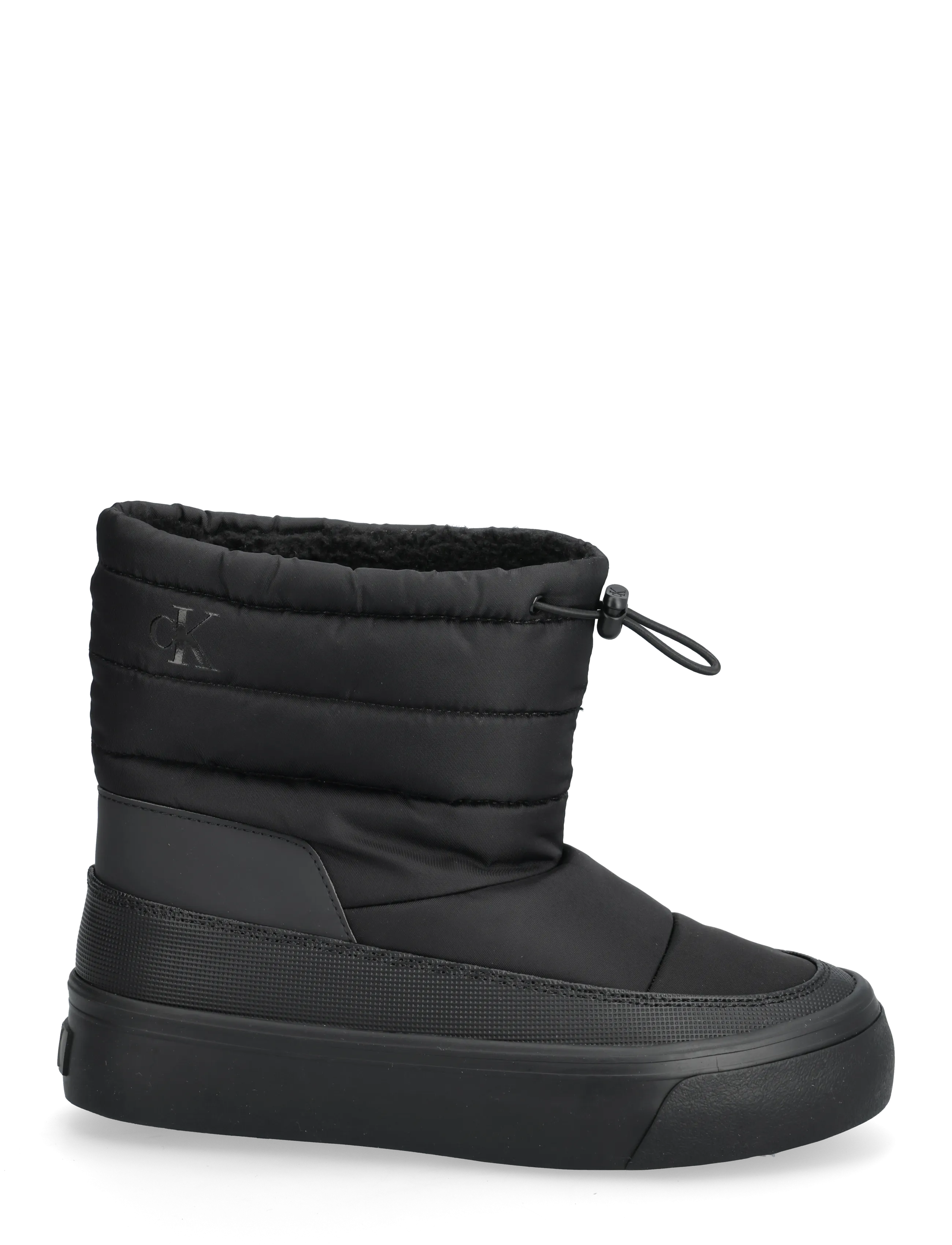 Calvin Klein - VULC FLATF SNOWBOOT NYLON MIX MG - vintersko - triple black - 1