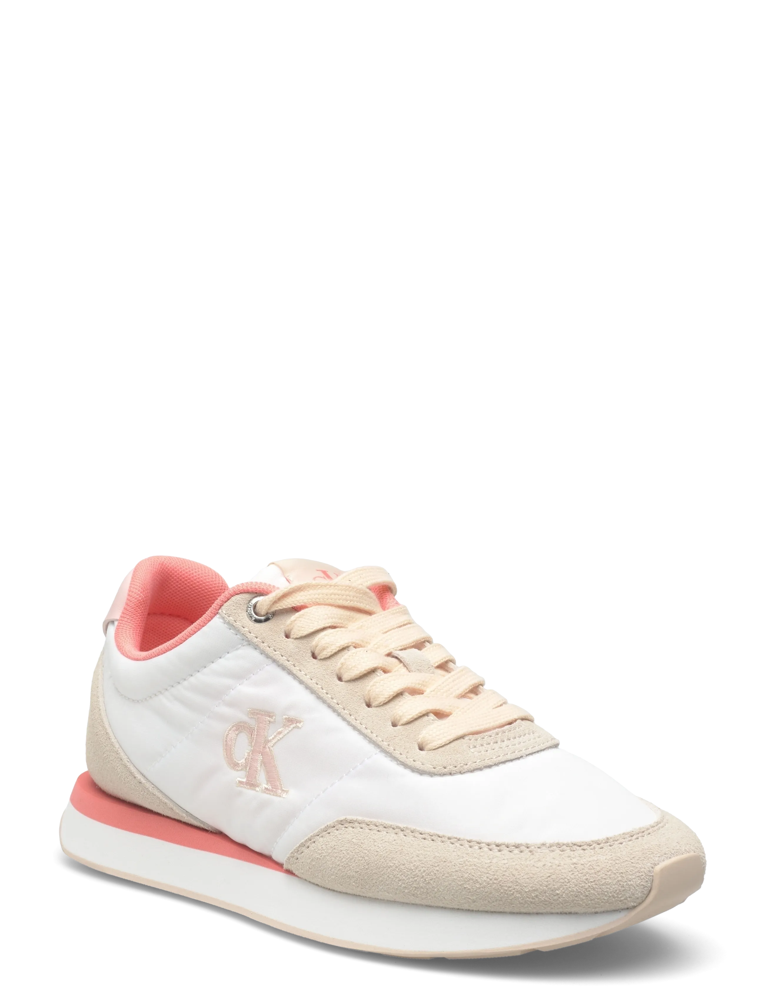 Calvin Klein Retro Runner Ess Mix Mat, Kvinder, Retro Løbesko, Hvid, Str: 39
