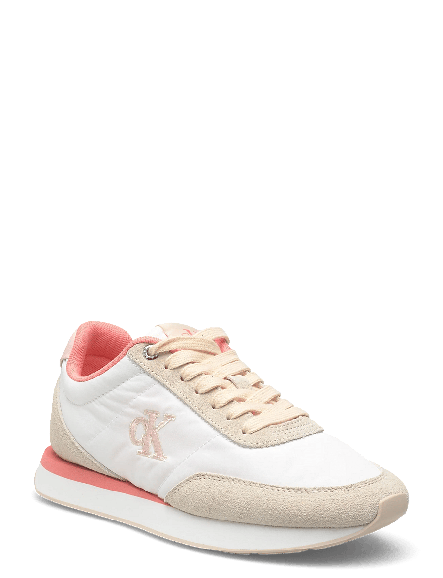 Calvin Klein - RETRO RUNNER ESS MIX MAT - confirmation - brilliant white light cashew pink - 0