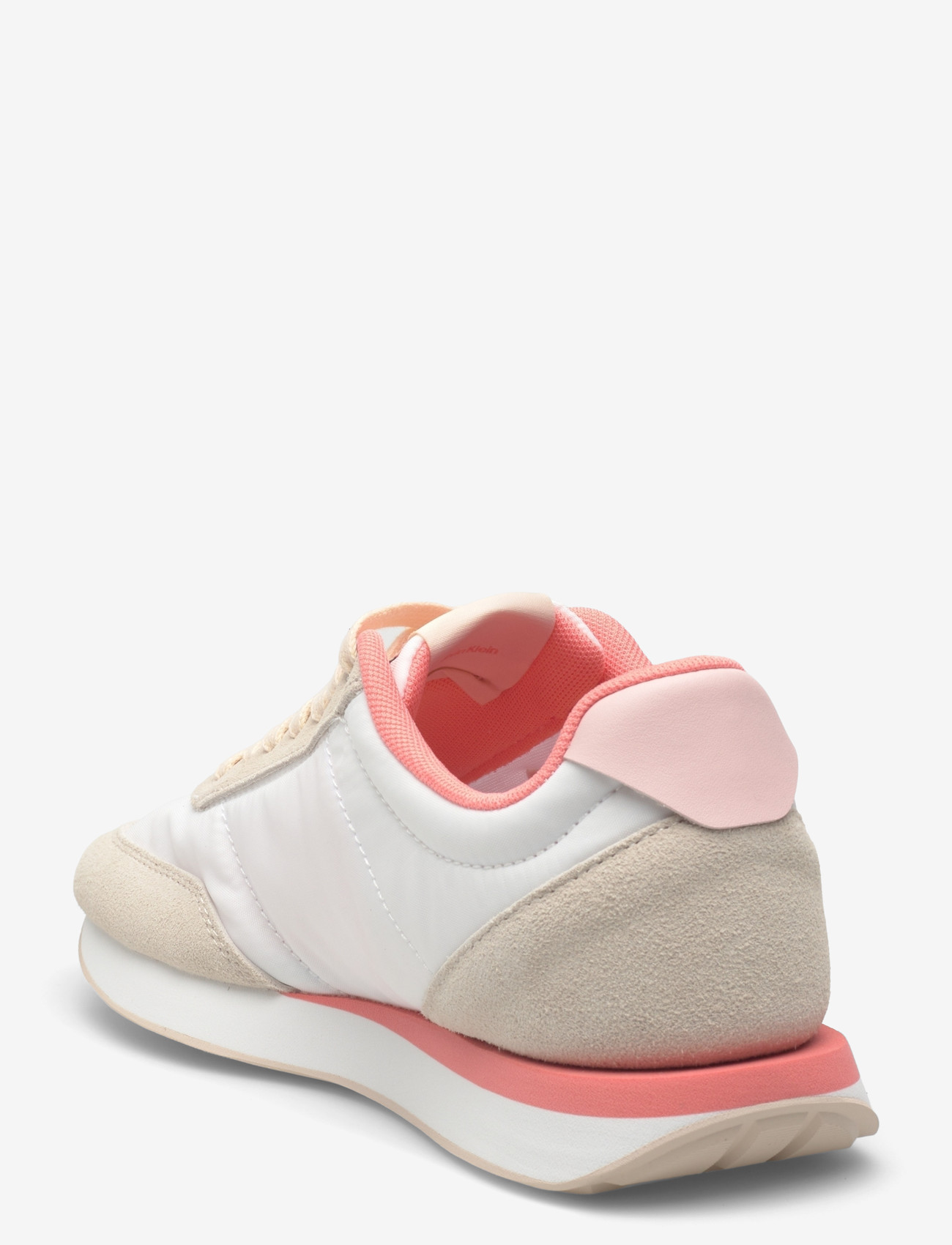 Calvin Klein - RETRO RUNNER ESS MIX MAT - konfirmation - brilliant white light cashew pink - 2