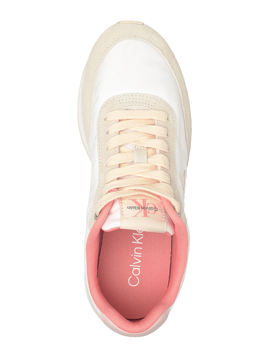 Calvin Klein - RETRO RUNNER ESS MIX MAT - confirmation - brilliant white light cashew pink - 3