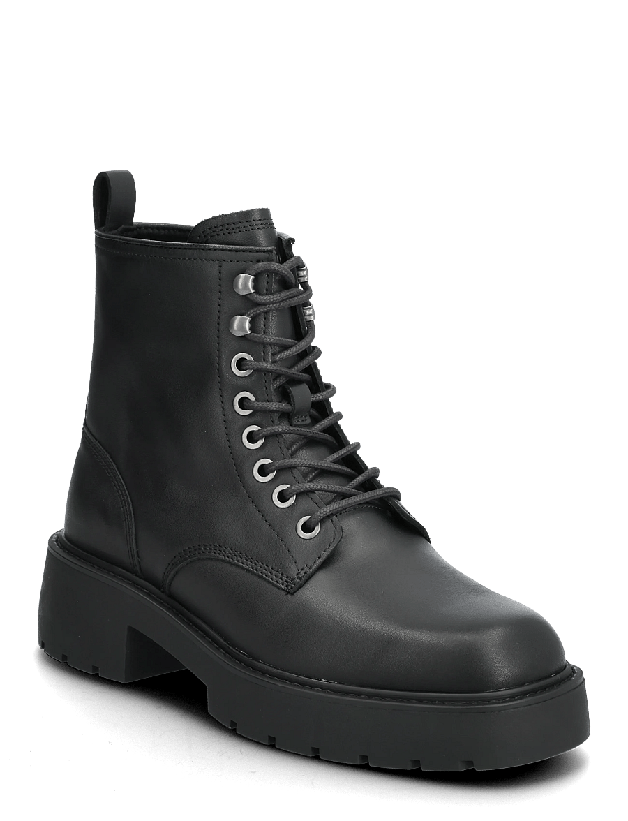 Calvin Klein - CHUNKY LACE UP ZIP BOOT - geschnürte stiefel - ck black - 0