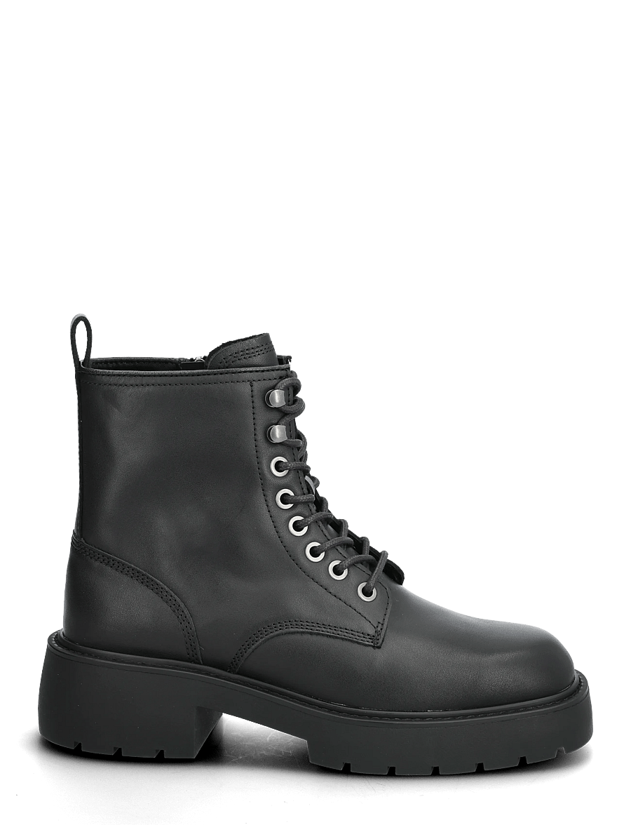 Calvin Klein - CHUNKY LACE UP ZIP BOOT - geschnürte stiefel - ck black - 1