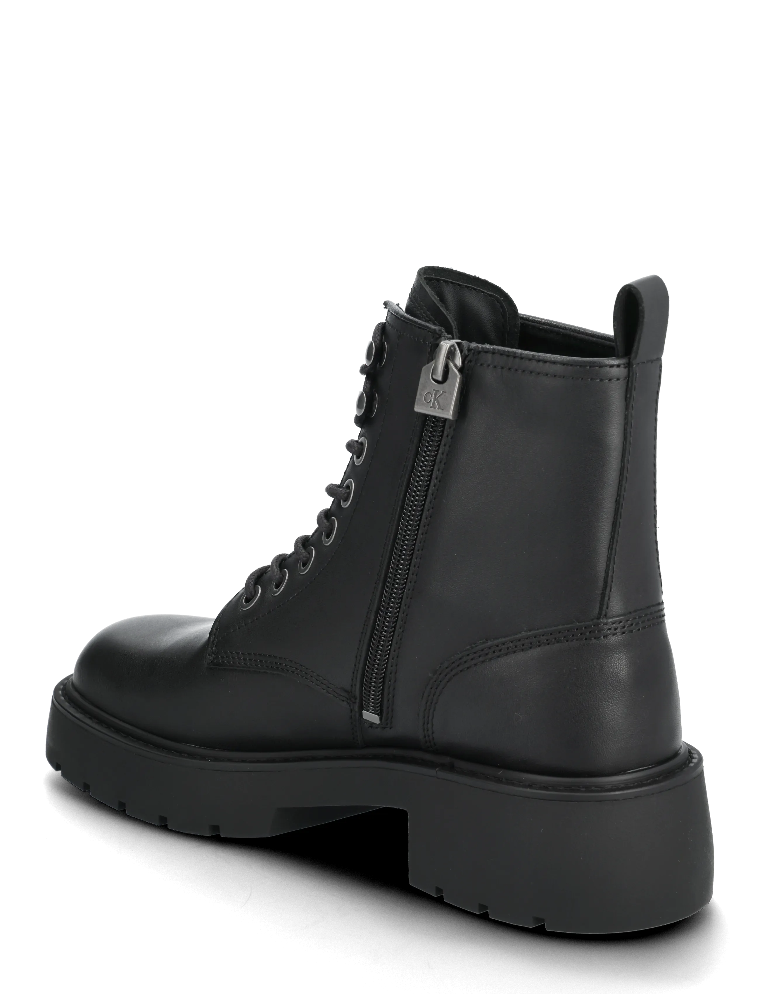 Calvin Klein - CHUNKY LACE UP ZIP BOOT - paeltega saapad - ck black - 2