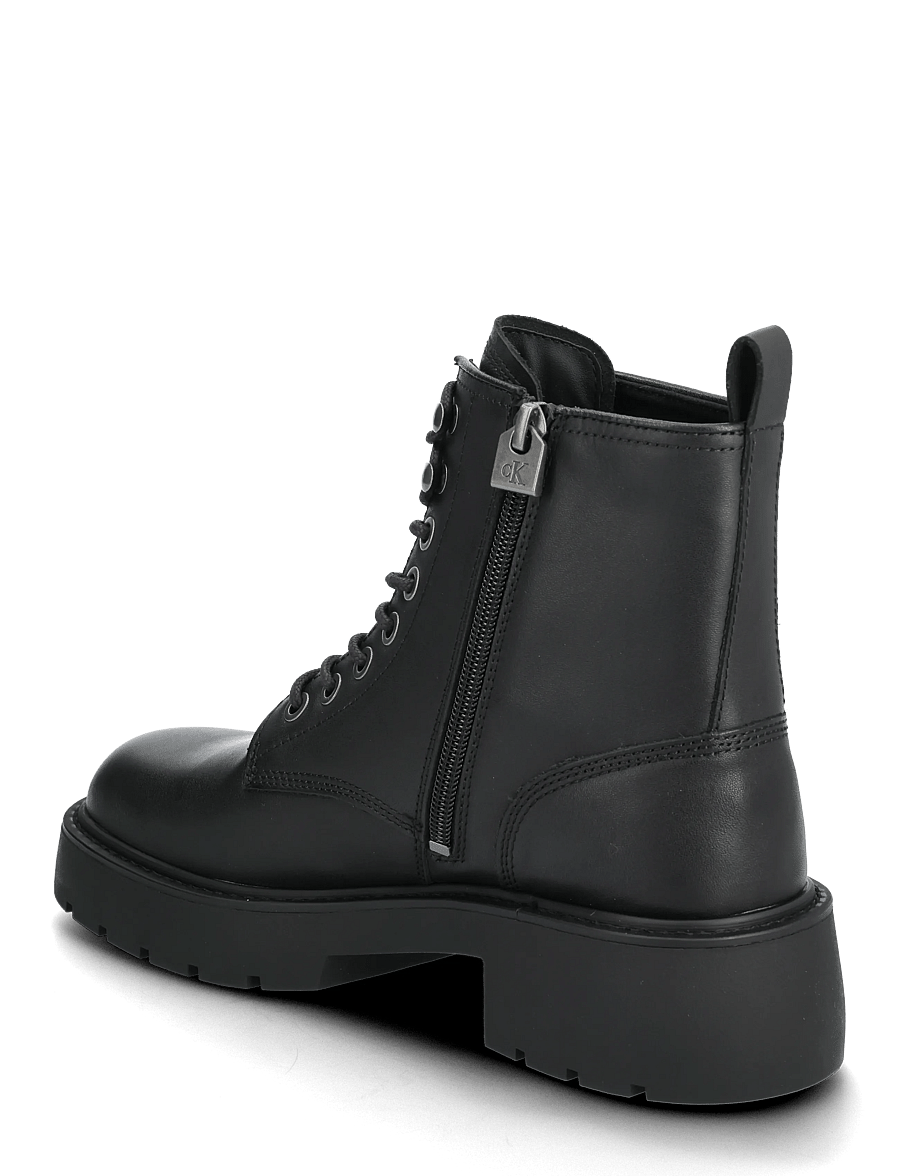 Calvin Klein - CHUNKY LACE UP ZIP BOOT - geschnürte stiefel - ck black - 2