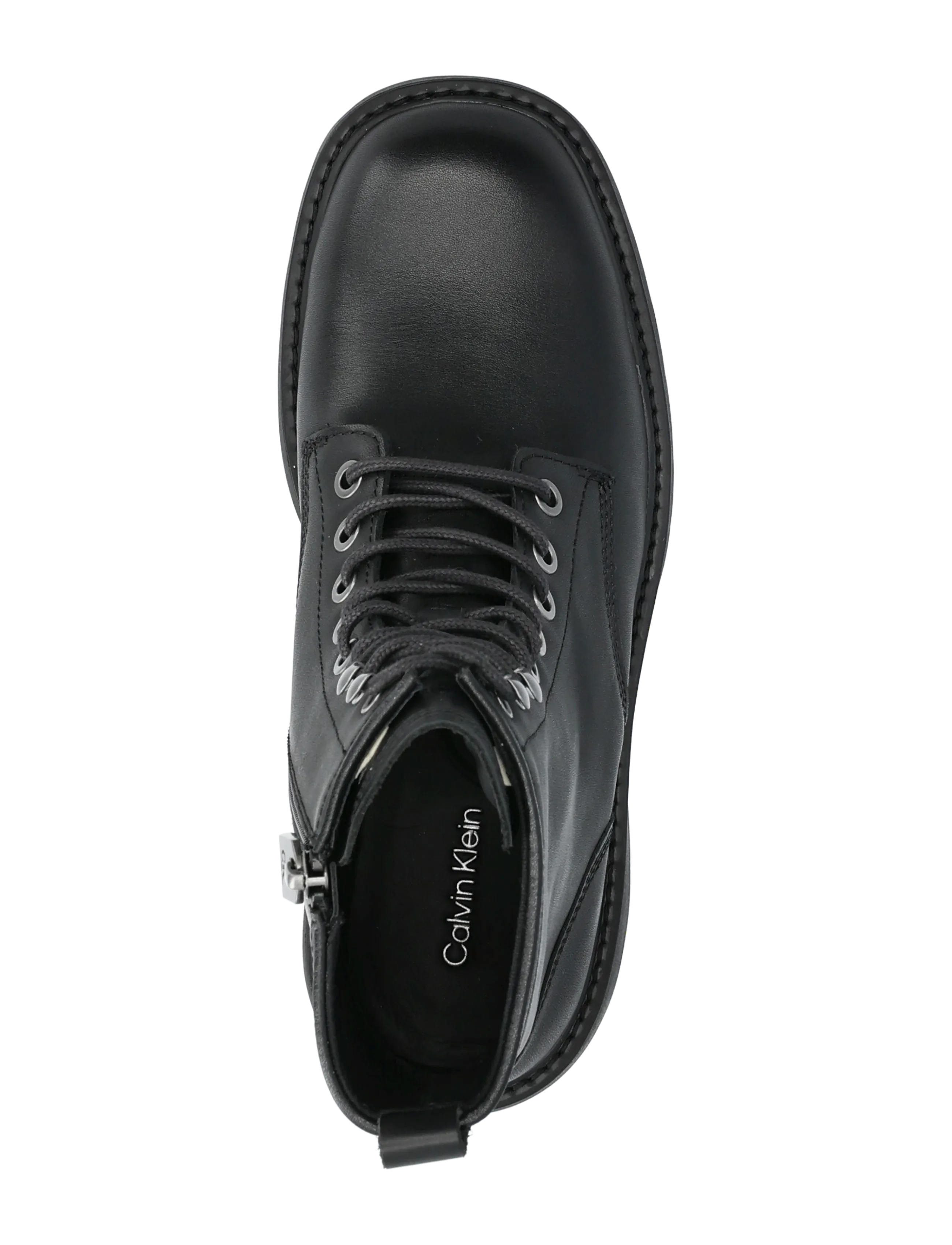 Calvin Klein - CHUNKY LACE UP ZIP BOOT - paeltega saapad - ck black - 3