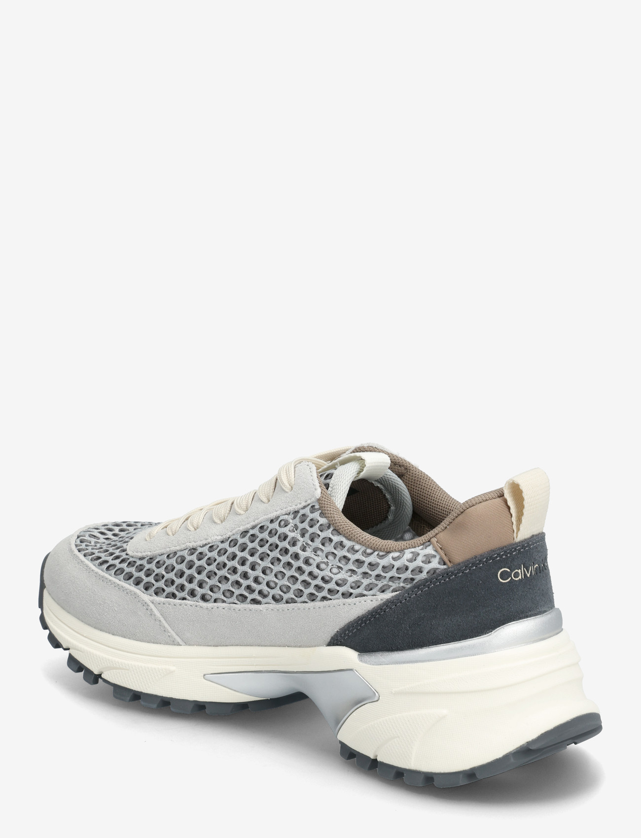 Calvin Klein - HIKE RUNNER LACE UP TECHMIX - låga sneakers - desert taupe silver coal - 2