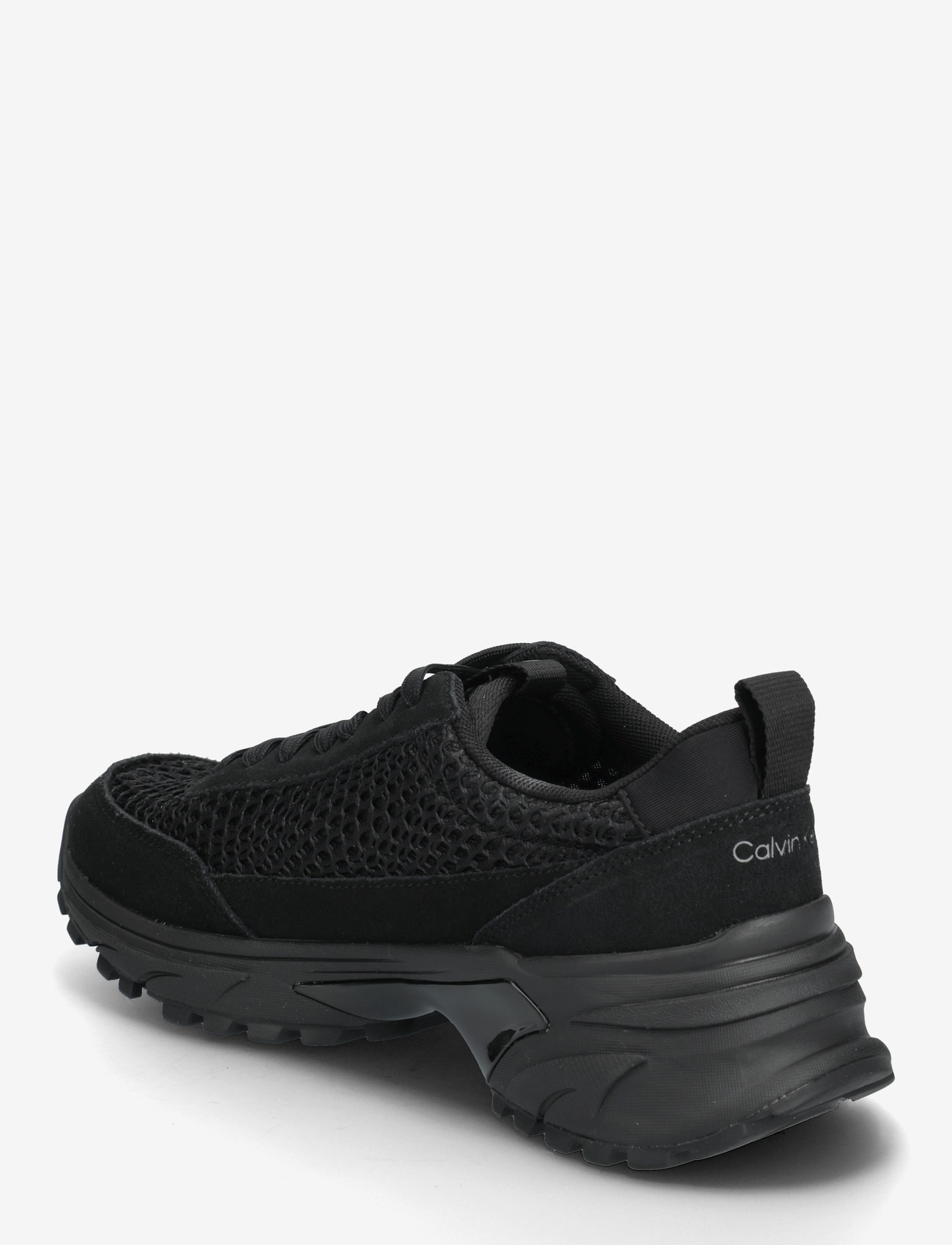 Calvin Klein - HIKE RUNNER LACE UP TECHMIX - låga sneakers - triple black - 2
