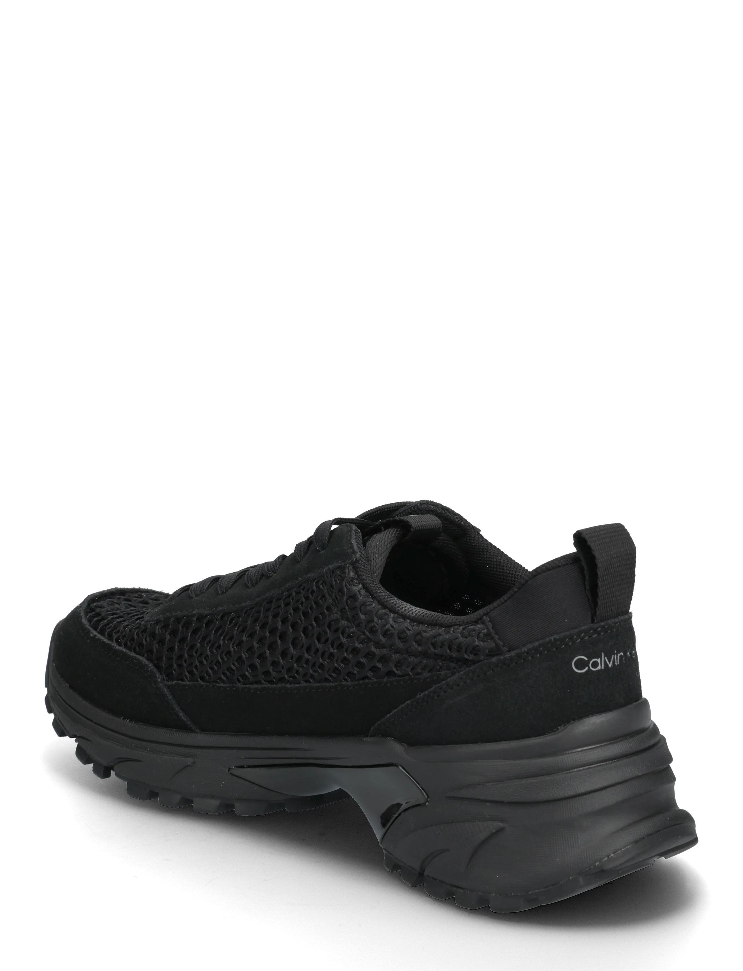 Calvin Klein - HIKE RUNNER LACE UP TECHMIX - låga sneakers - triple black - 2