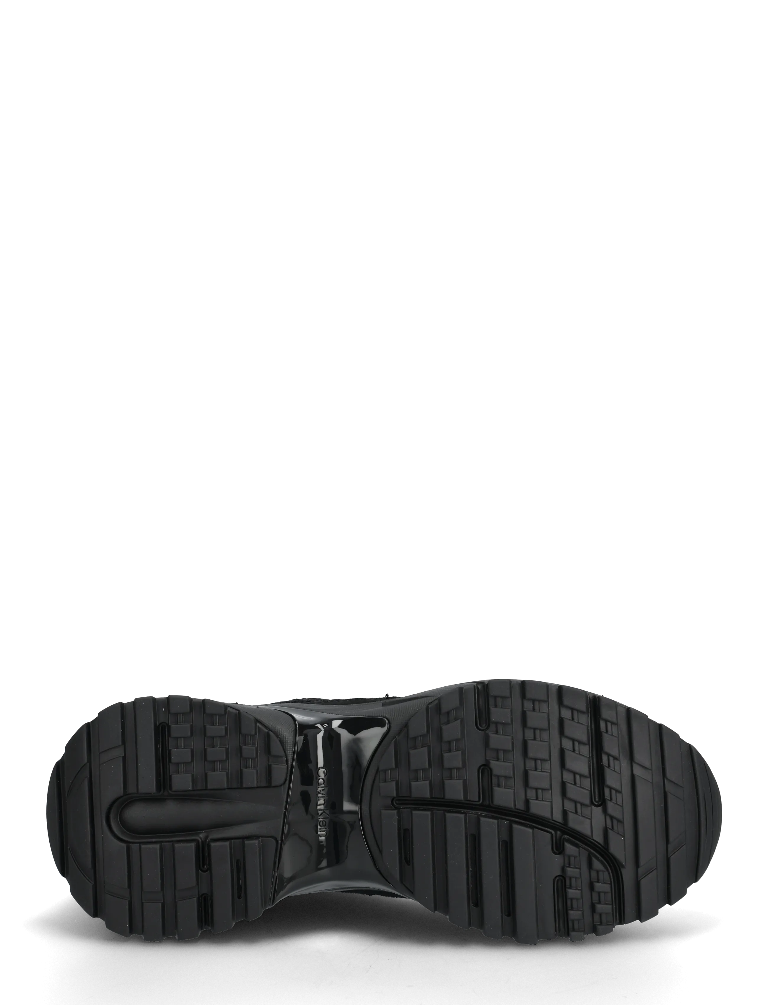 Calvin Klein - HIKE RUNNER LACE UP TECHMIX - låga sneakers - triple black - 4