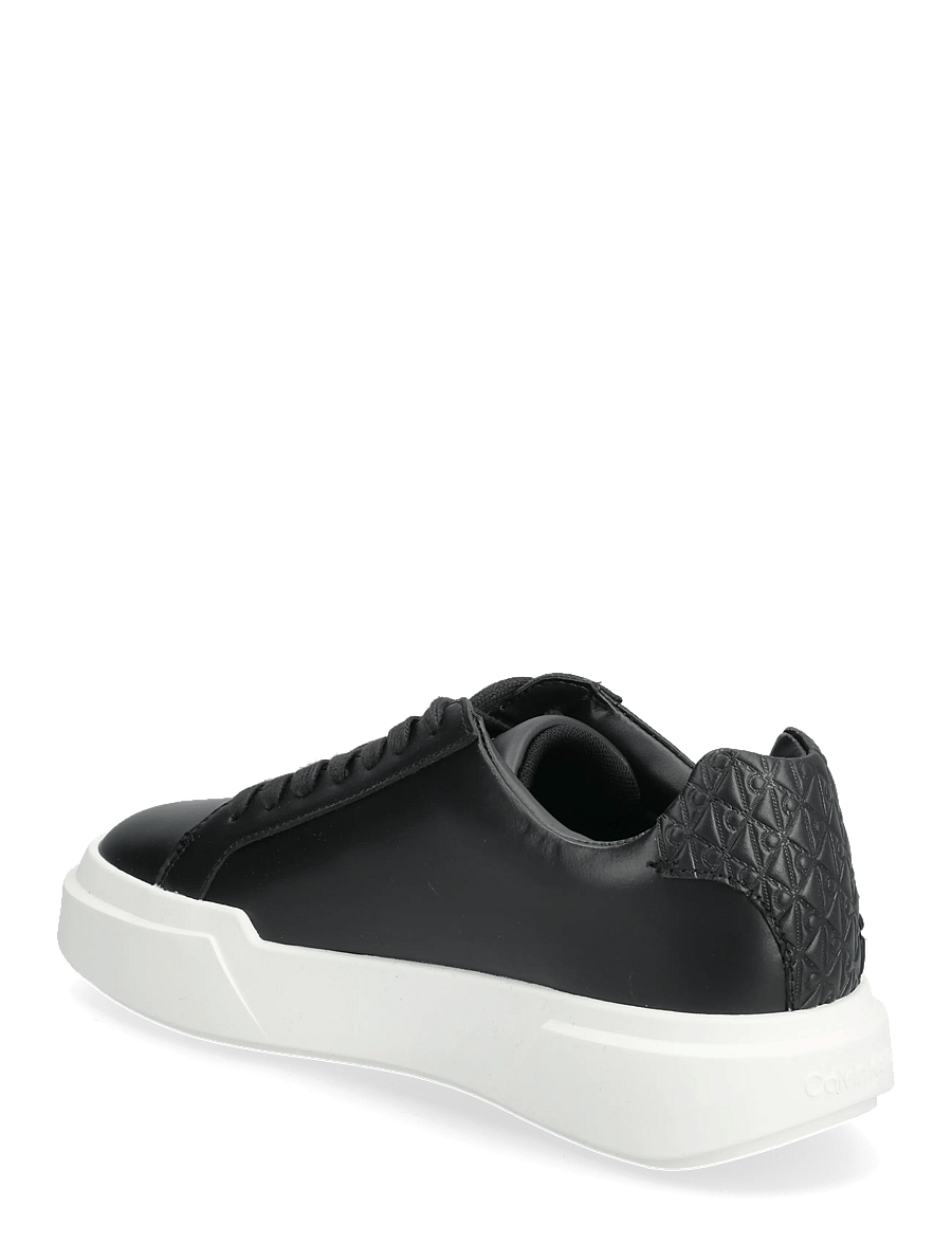 Calvin Klein - CHUNKY CUPSOLE LACEUP LTH BT AOP - låga sneakers - ck black - 2