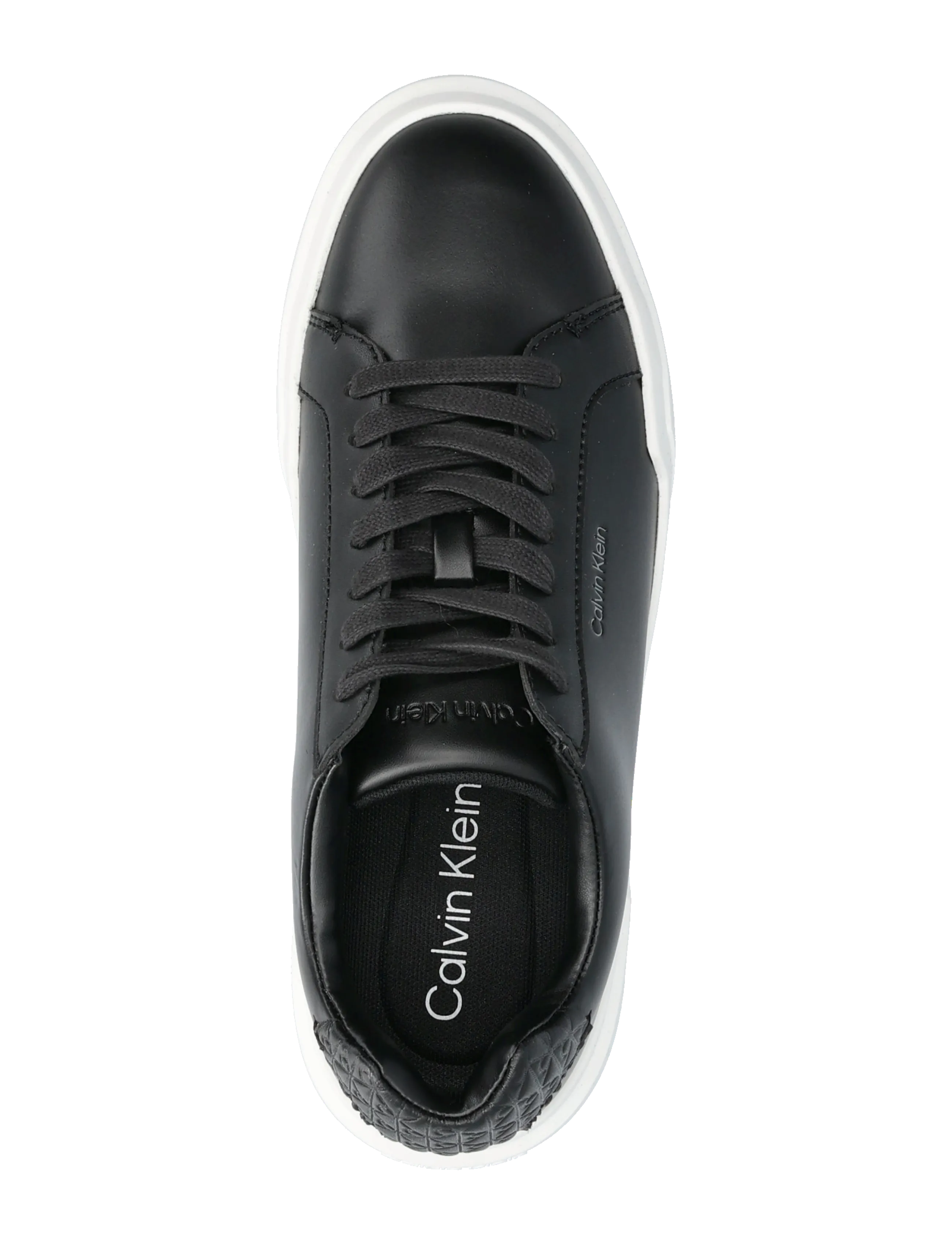 Calvin Klein - CHUNKY CUPSOLE LACEUP LTH BT AOP - lave sneakers - ck black - 3