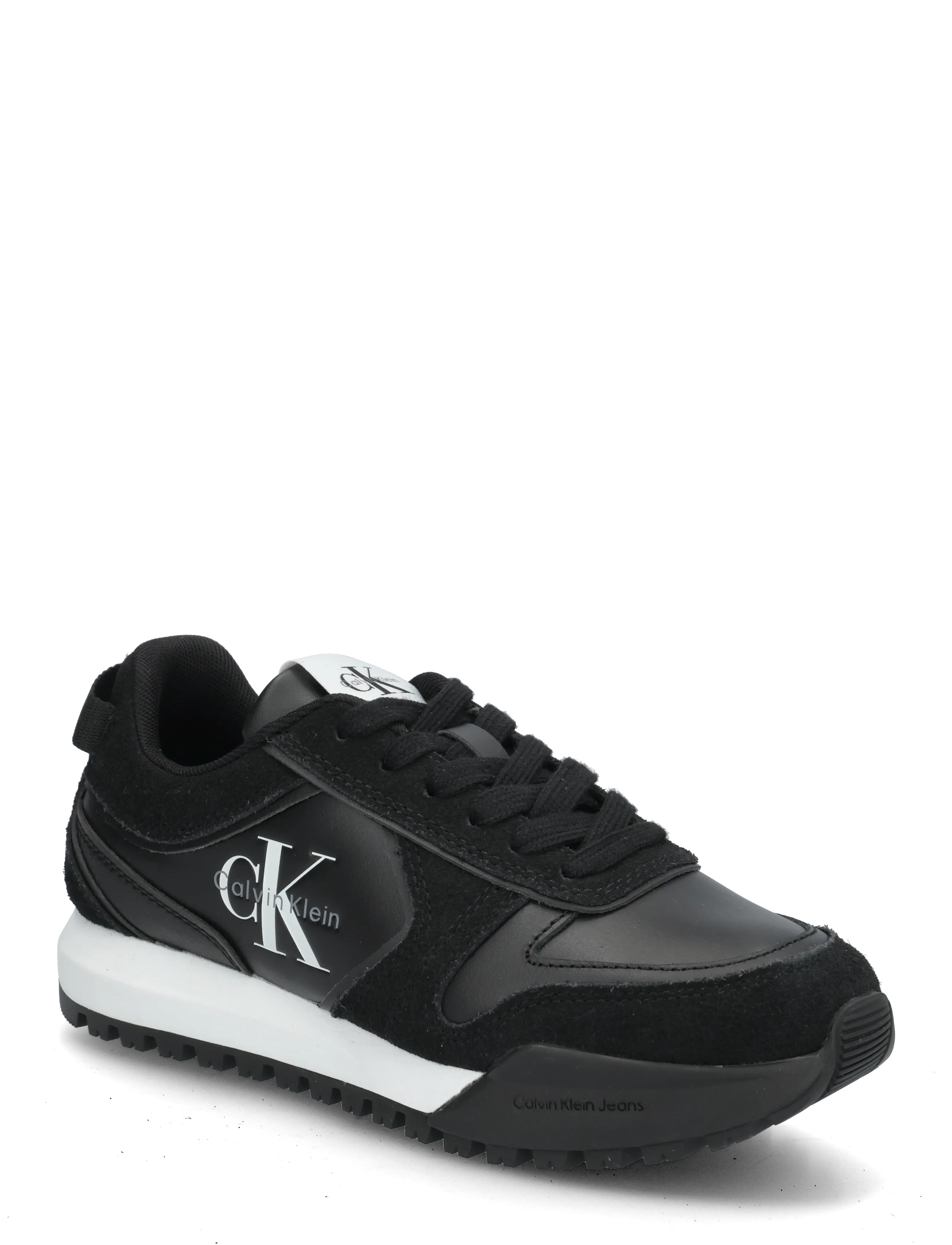 Calvin Klein TOOTHY RUNNER LACEUP MIX - Schuhe - BLACK BRIGHT WHITE / black