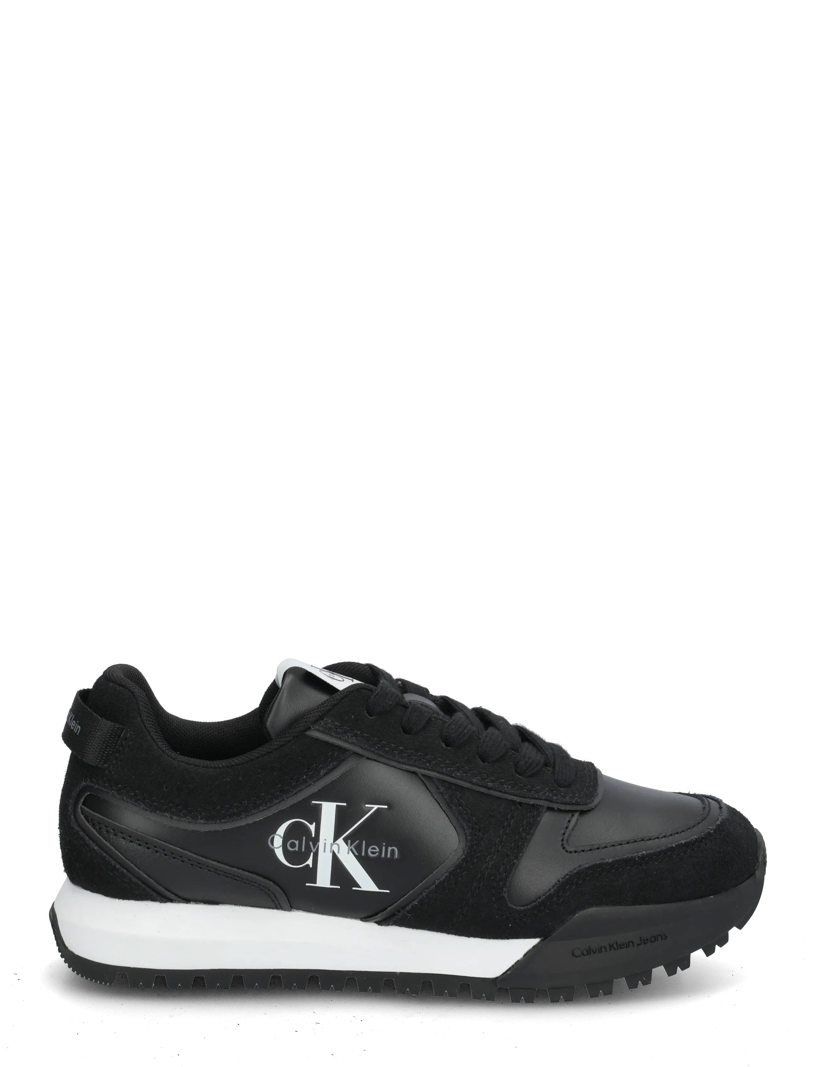 Calvin Klein - TOOTHY RUNNER LACEUP MIX - konfirmation - black bright white - 2