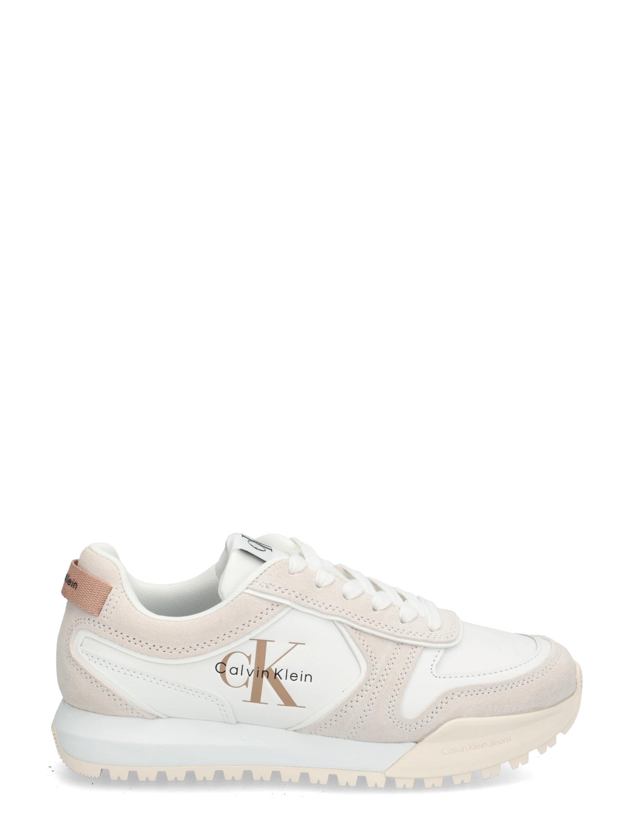 Calvin Klein - TOOTHY RUNNER LACEUP MIX - konfirmation - white ancient white - 2
