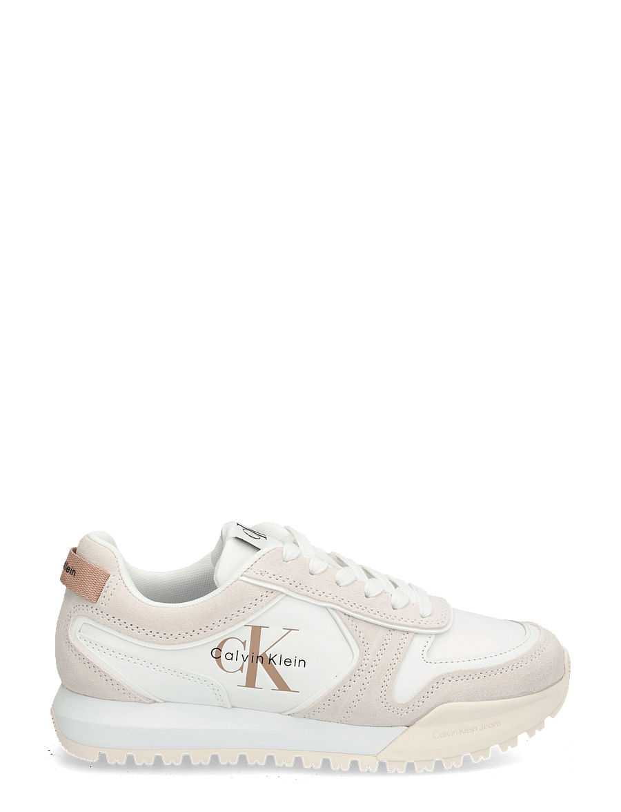 Calvin Klein - TOOTHY RUNNER LACEUP MIX - konfirmation - white ancient white - 2