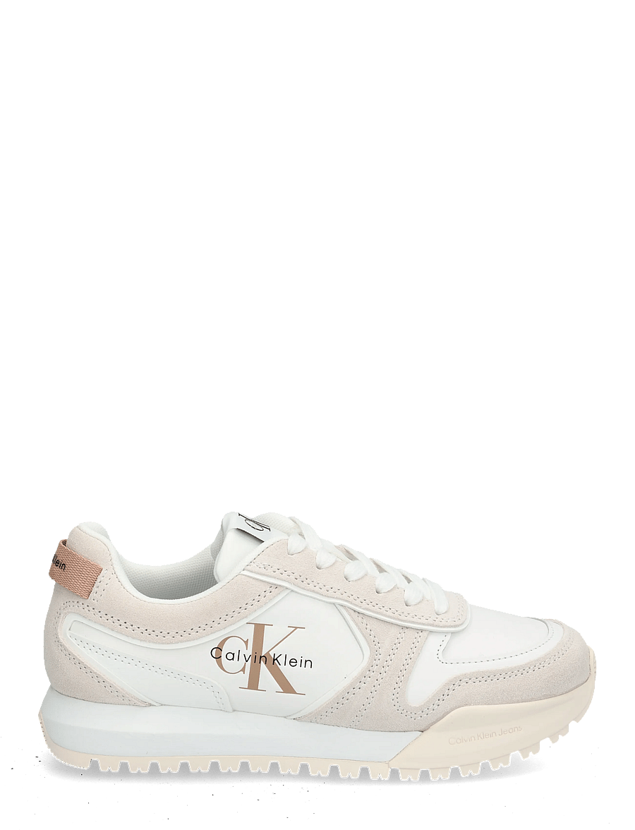 Calvin Klein - TOOTHY RUNNER LACEUP MIX - konfirmation - white ancient white - 2