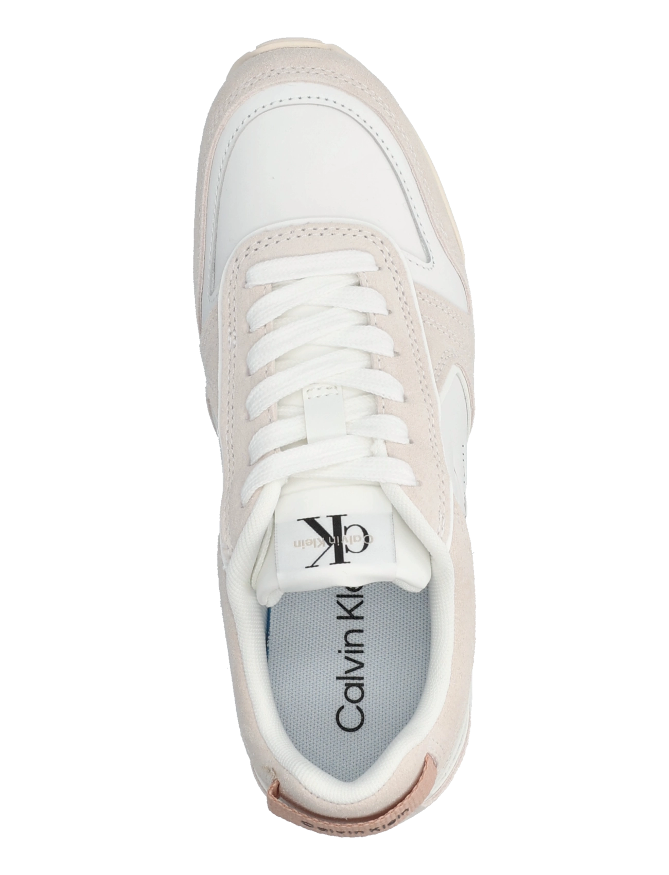 Calvin Klein - TOOTHY RUNNER LACEUP MIX - konfirmation - white ancient white - 3