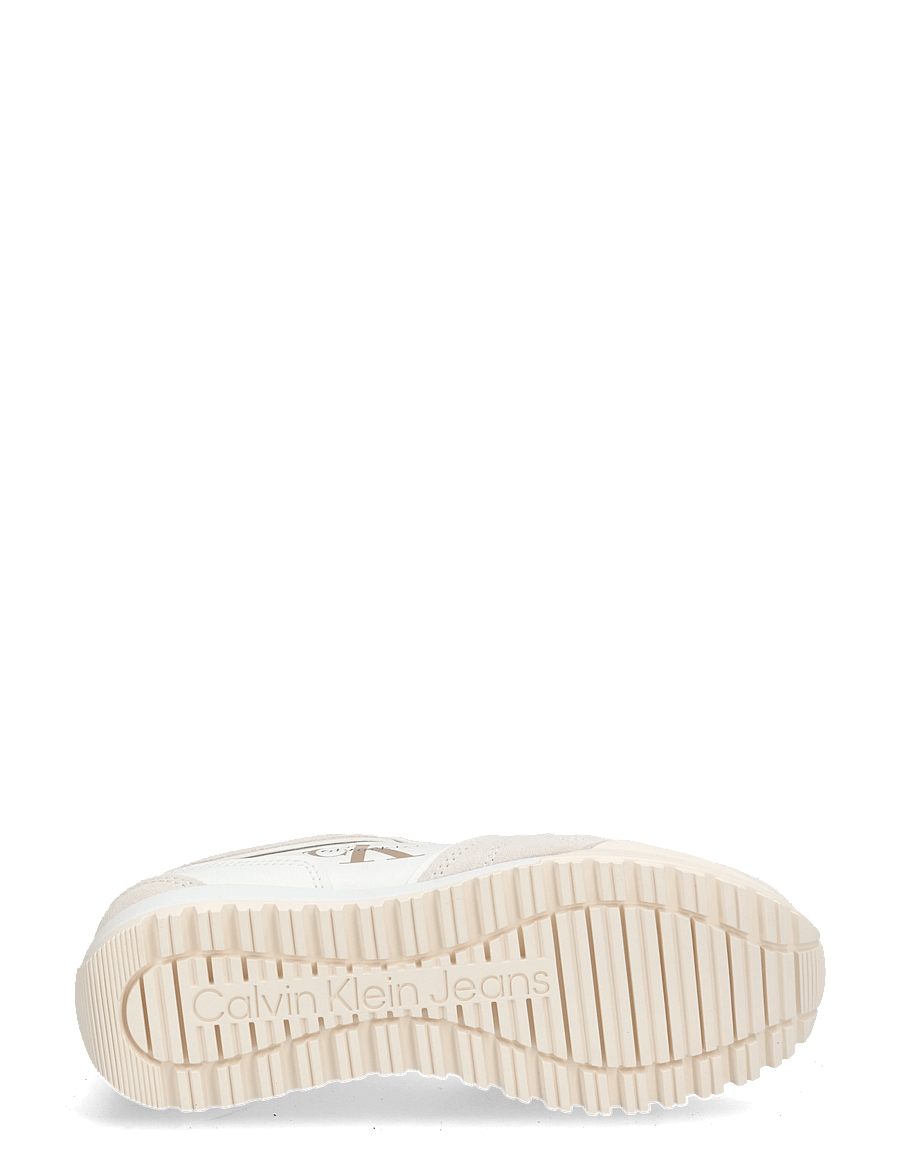 Calvin Klein - TOOTHY RUNNER LACEUP MIX - konfirmation - white ancient white - 4