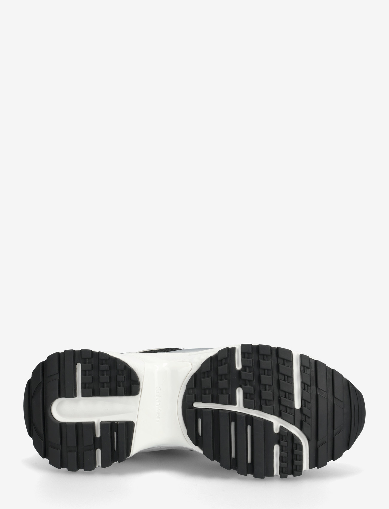 Calvin Klein - HIKE RUNNER LACE UP MESH MIX MET - låga sneakers - black silver - 4