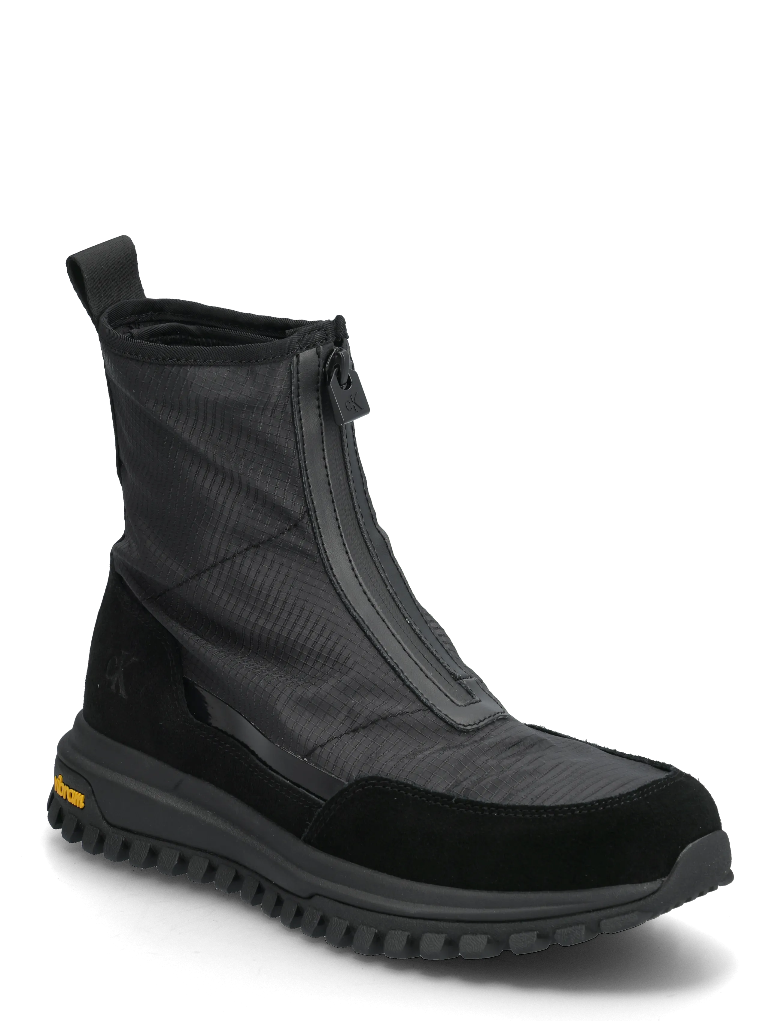 Calvin Klein VIBRAM RUNNER MID ZIP - Transitional Layering - BLACK / black