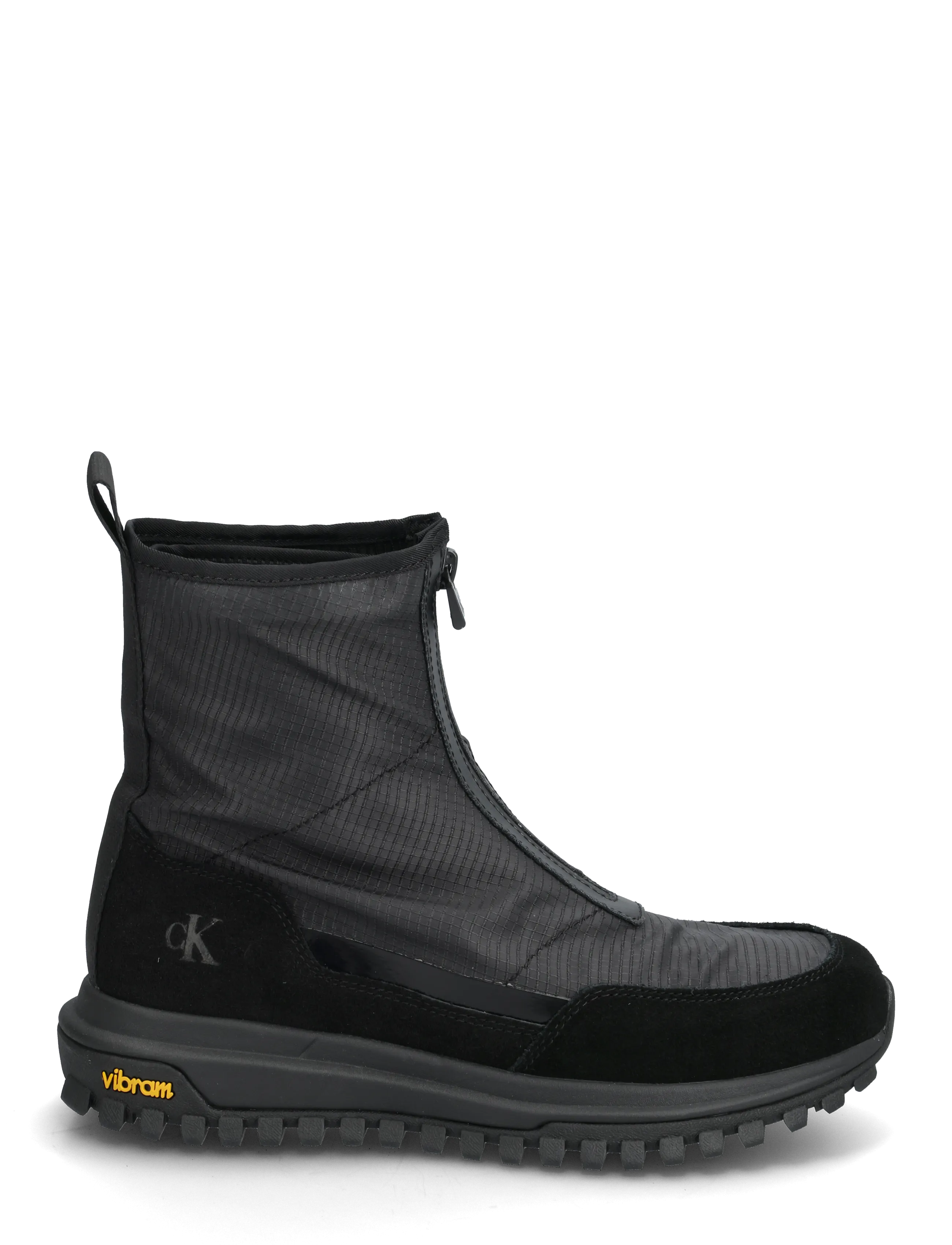 Calvin Klein - VIBRAM RUNNER MID ZIP - platta ankelboots - black - 1